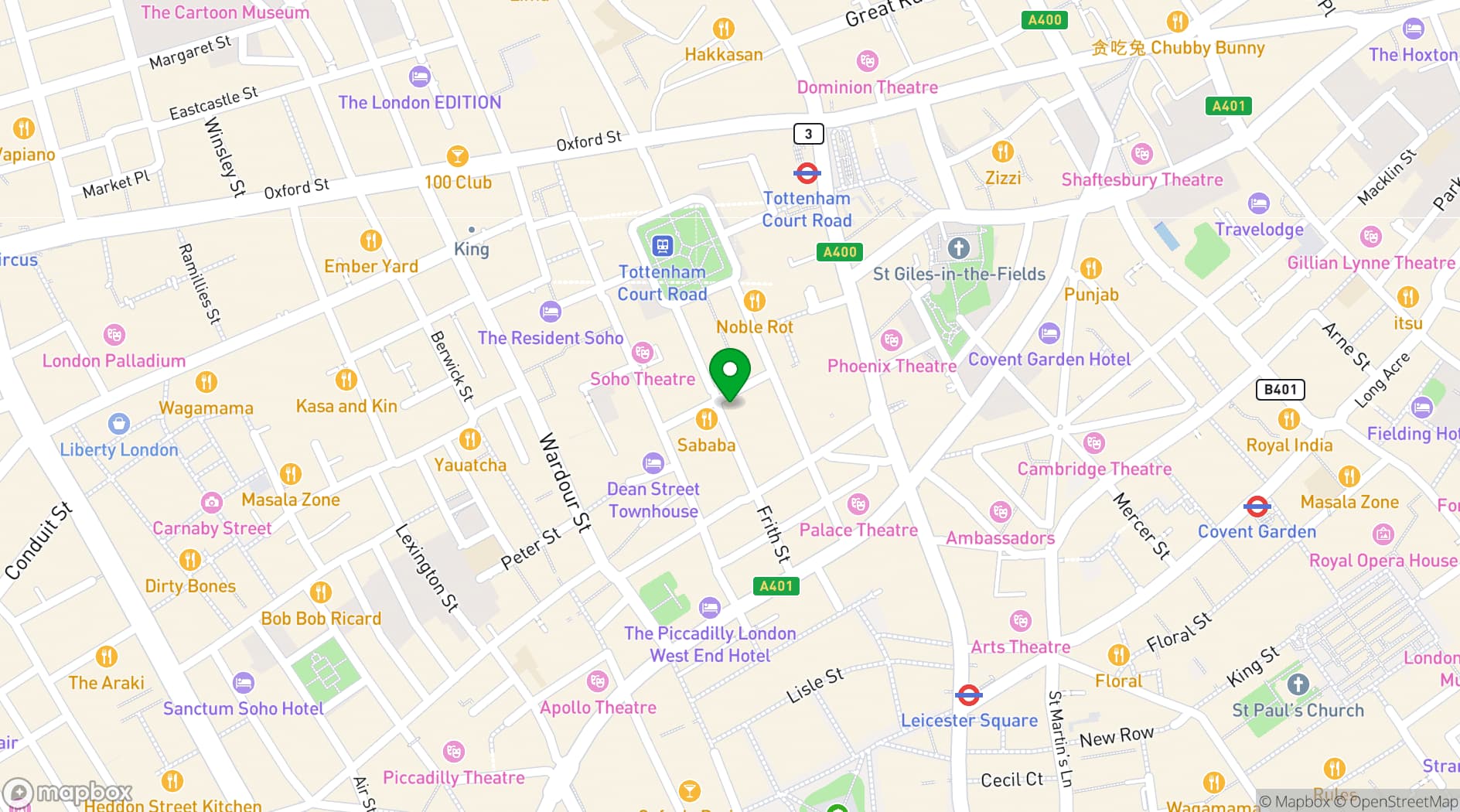 Map showing Chotto Matte 