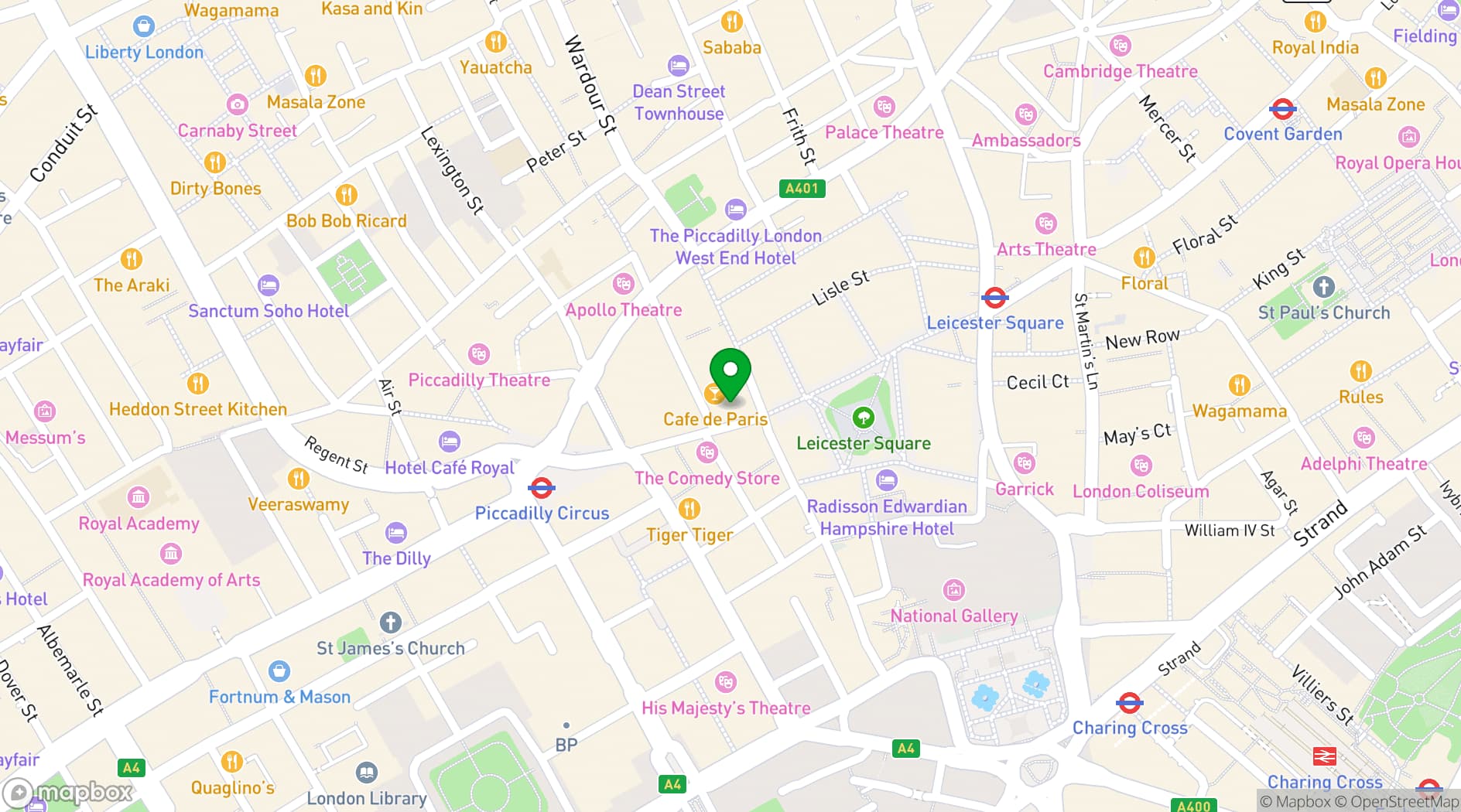 Map showing Lio London