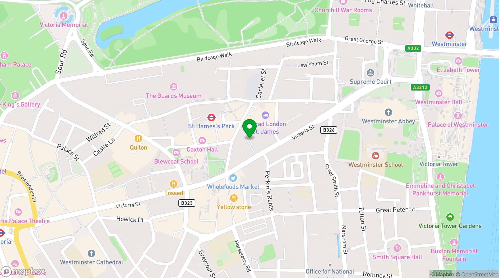 Map showing Bar Coyo