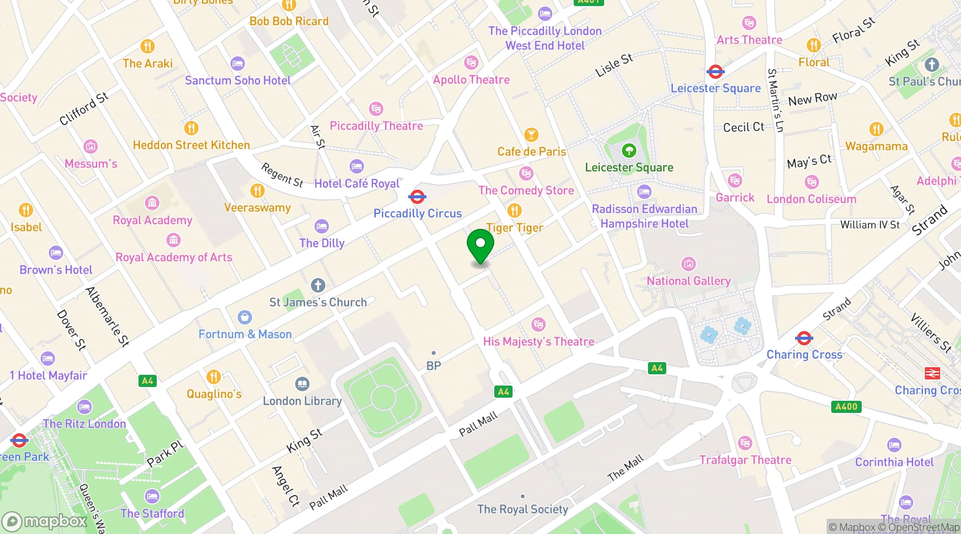 Map showing Sael London