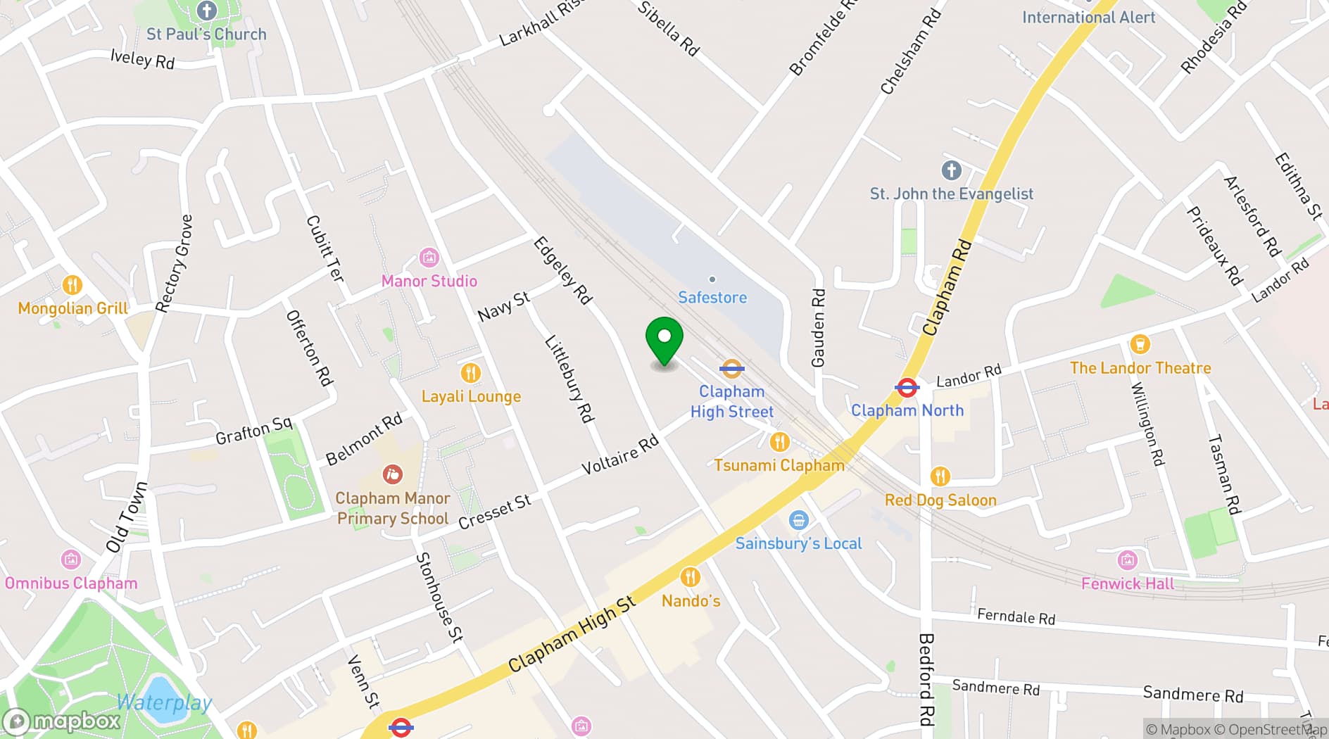 Map showing Whole venue