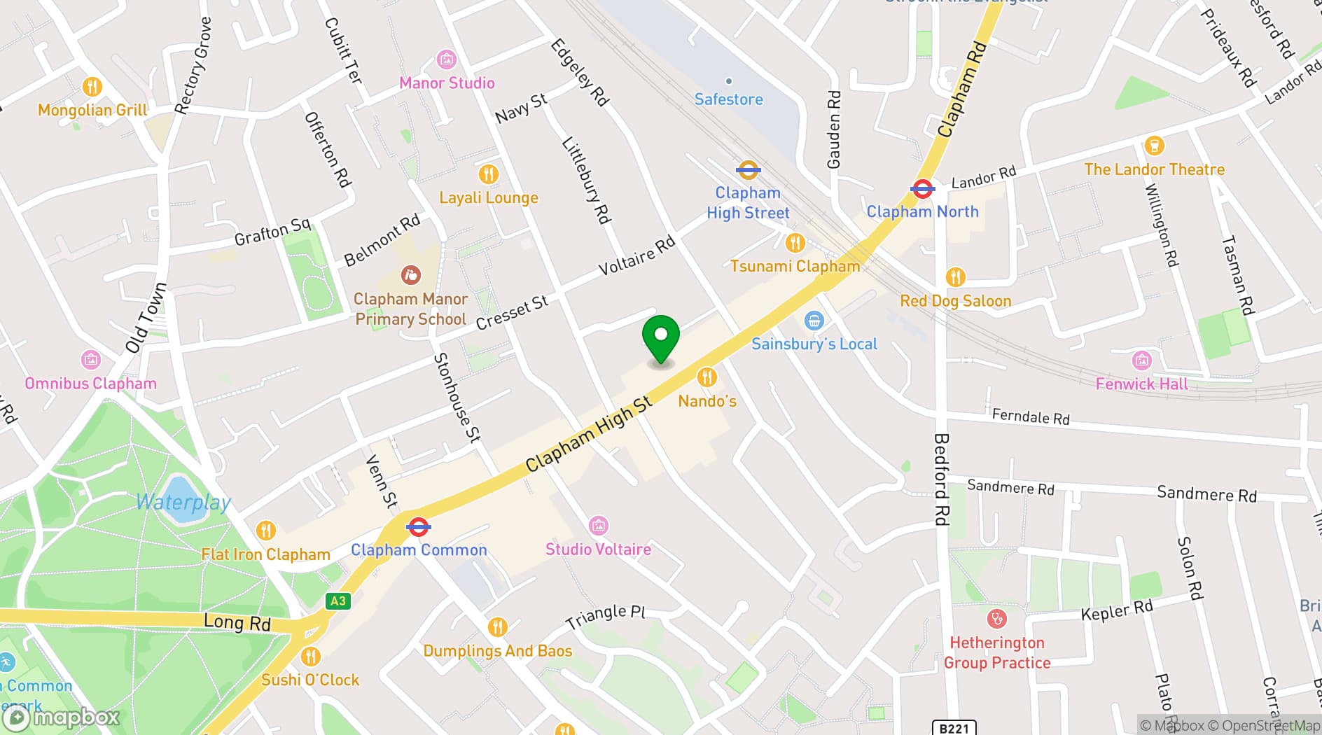 Map showing Aquum 