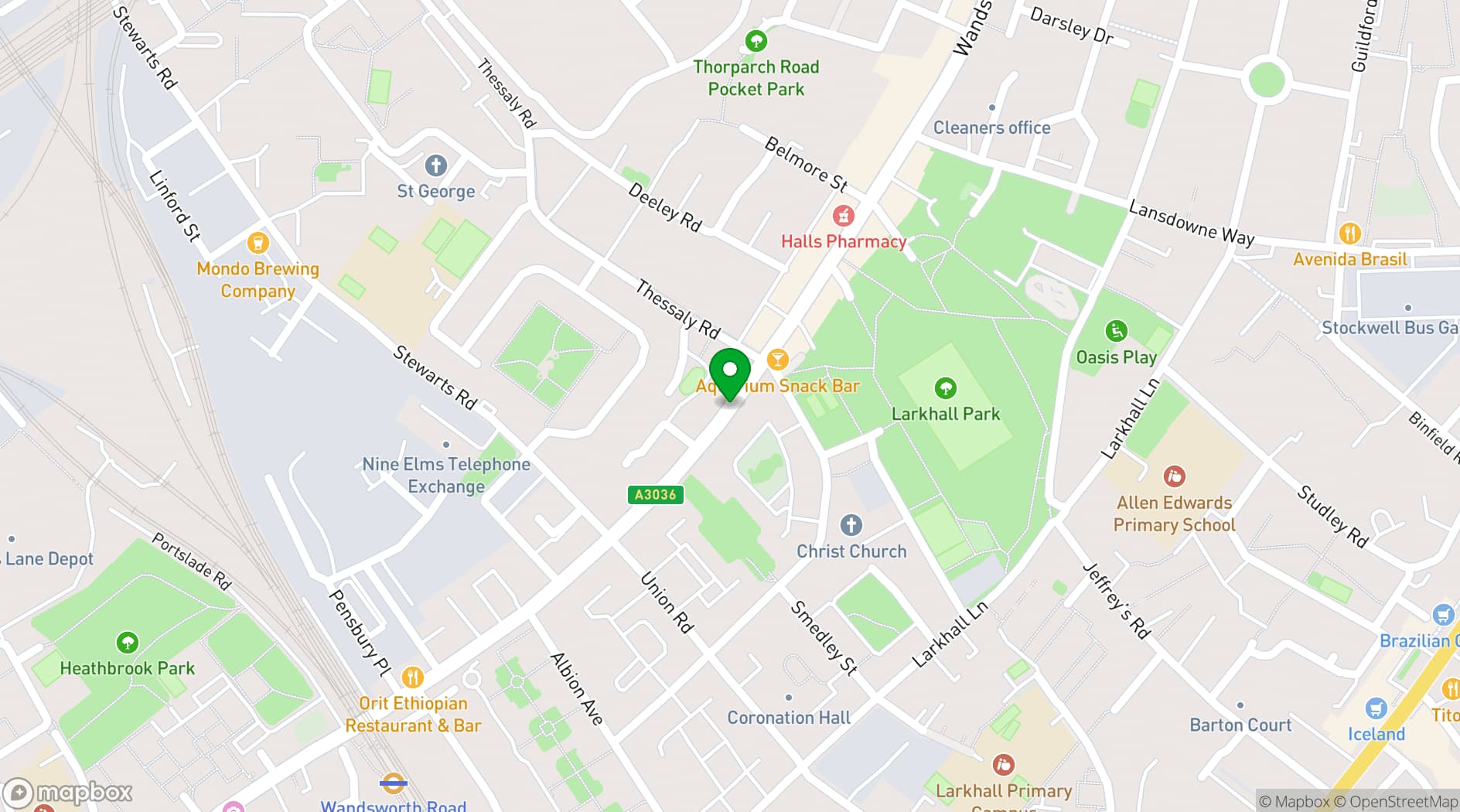 Map showing Gaffe
