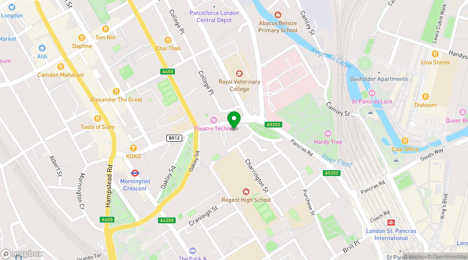 Map showing metroLAB