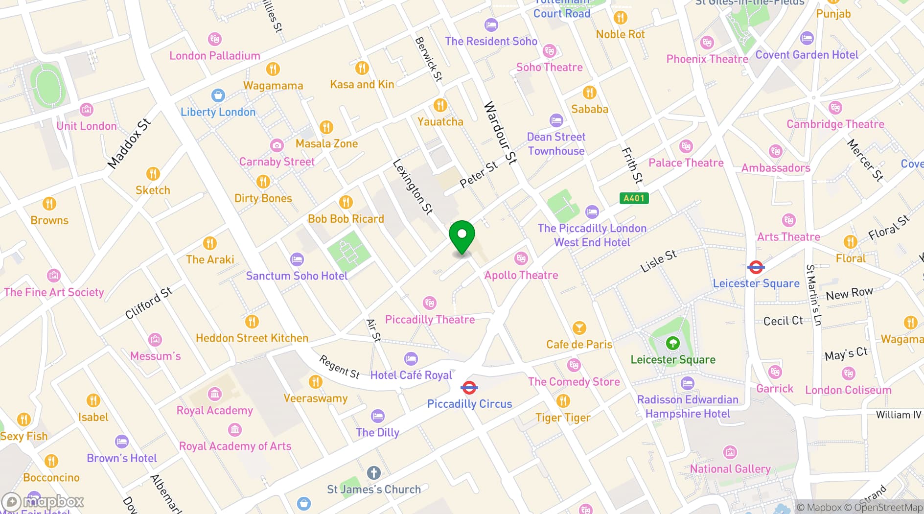 Map showing Bantof