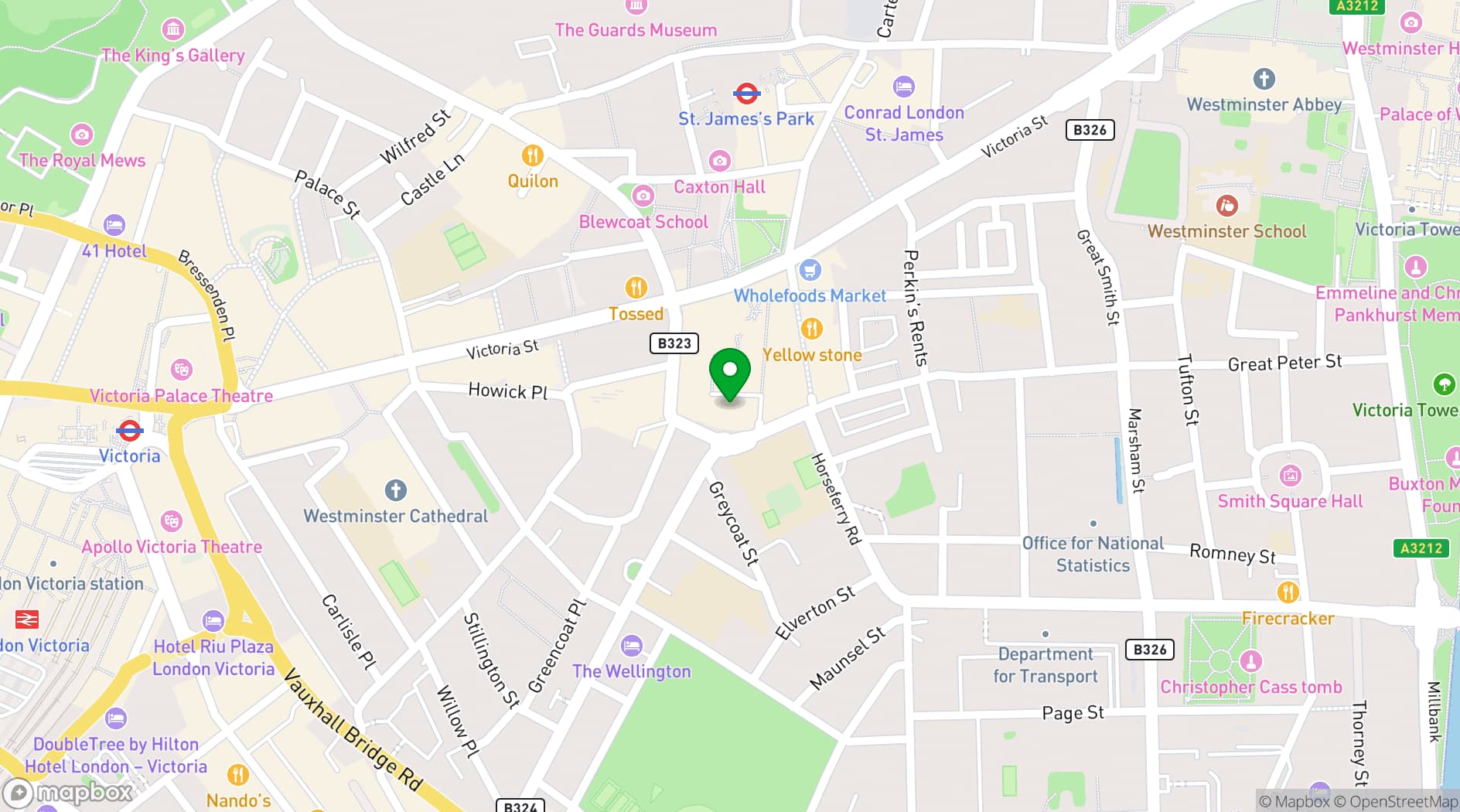 Map showing Yaatra Restaurant
