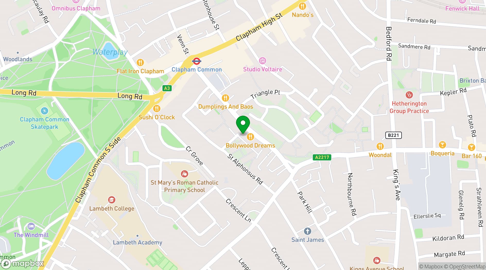 Map showing Neptune Bar