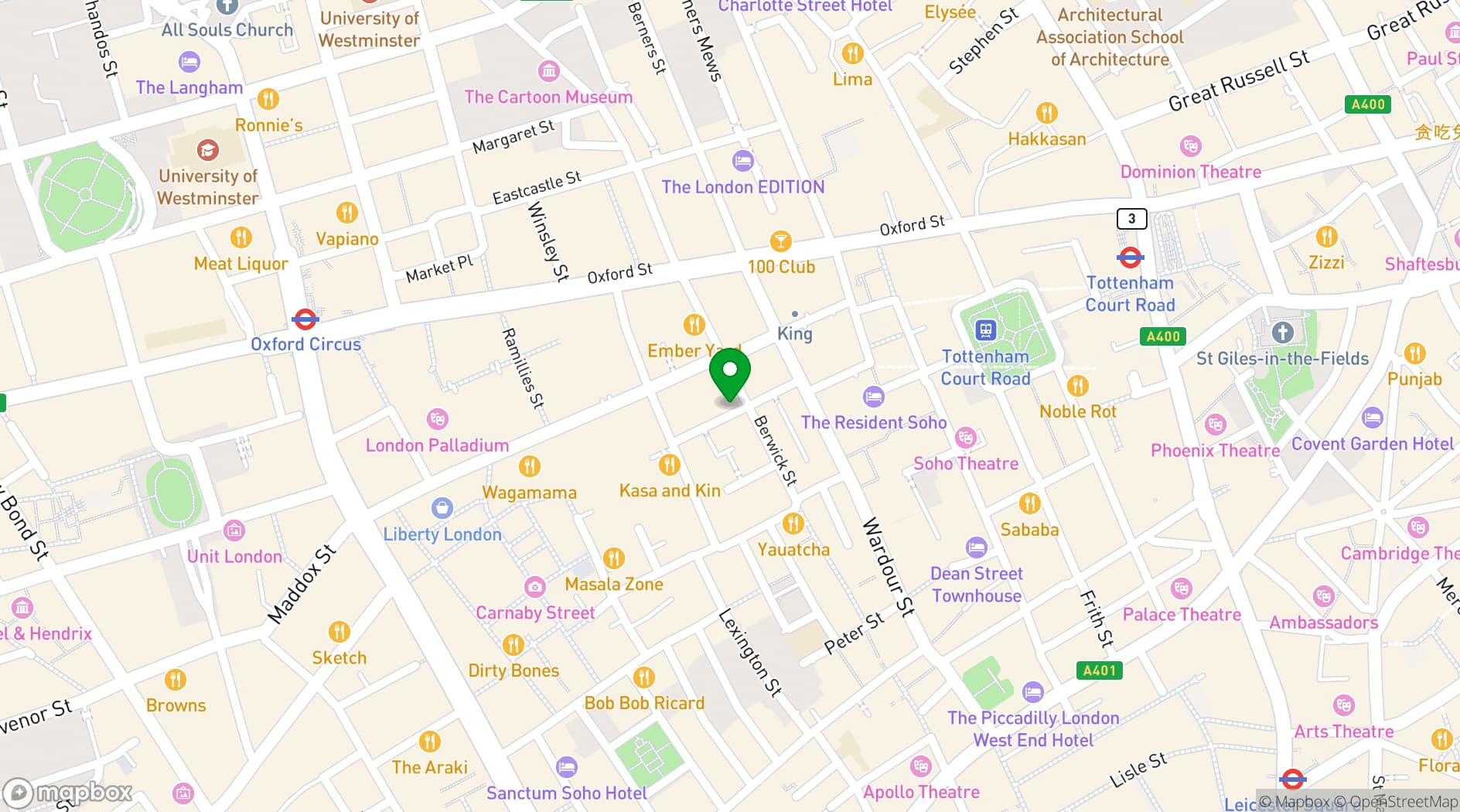 Map showing Blanchette