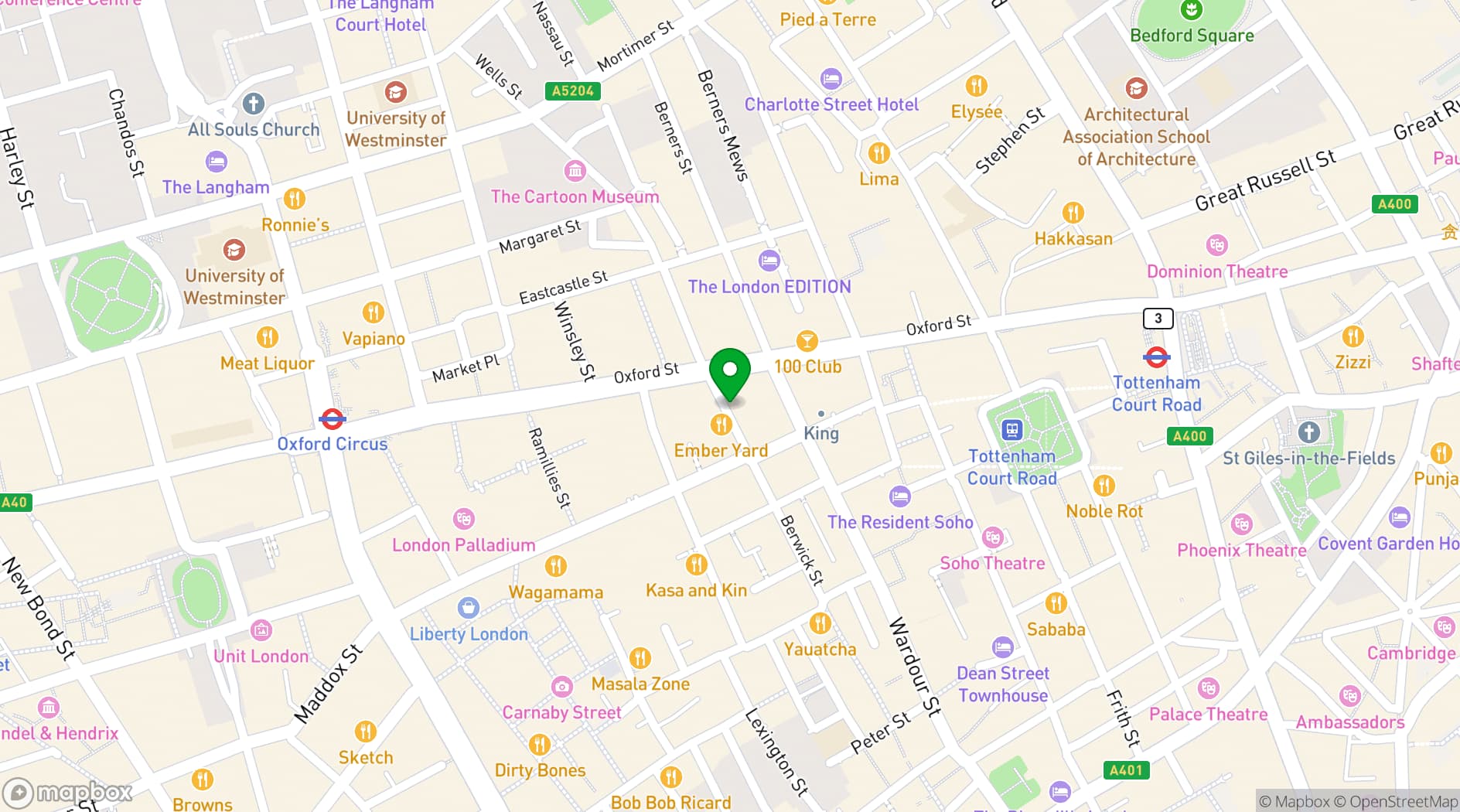Map showing NQ64 (London)