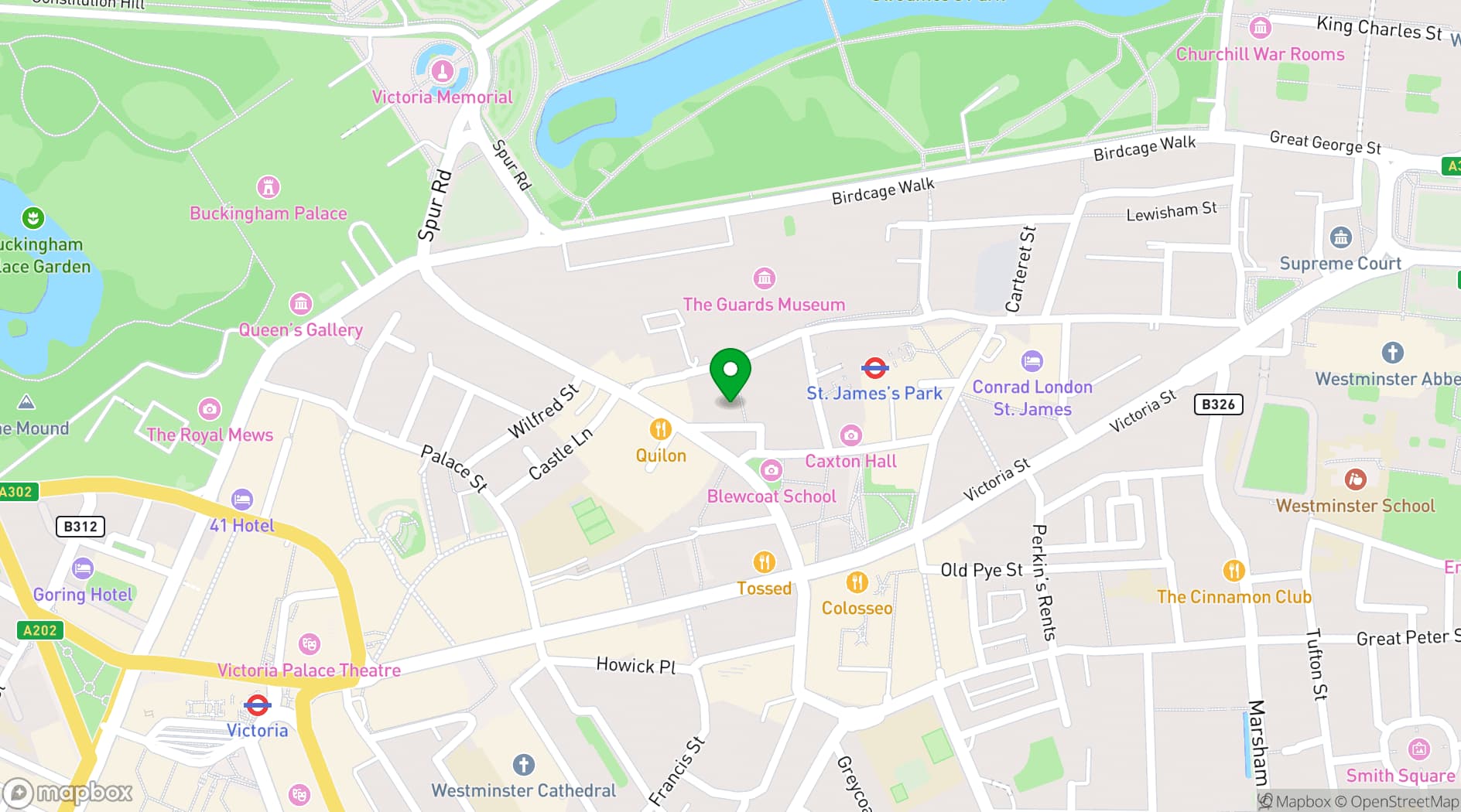 Map showing Iconic Victoria