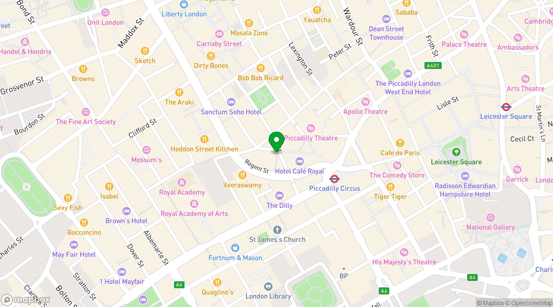 Map showing Compane at The Quadrant