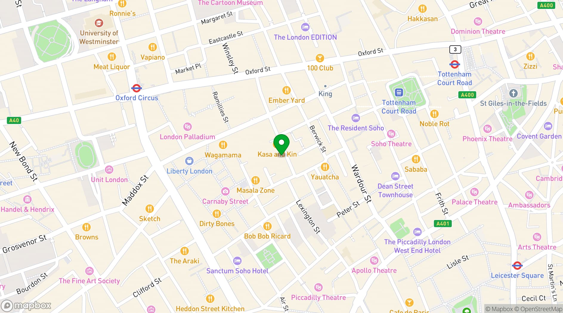 Map showing ST.ART Gallery