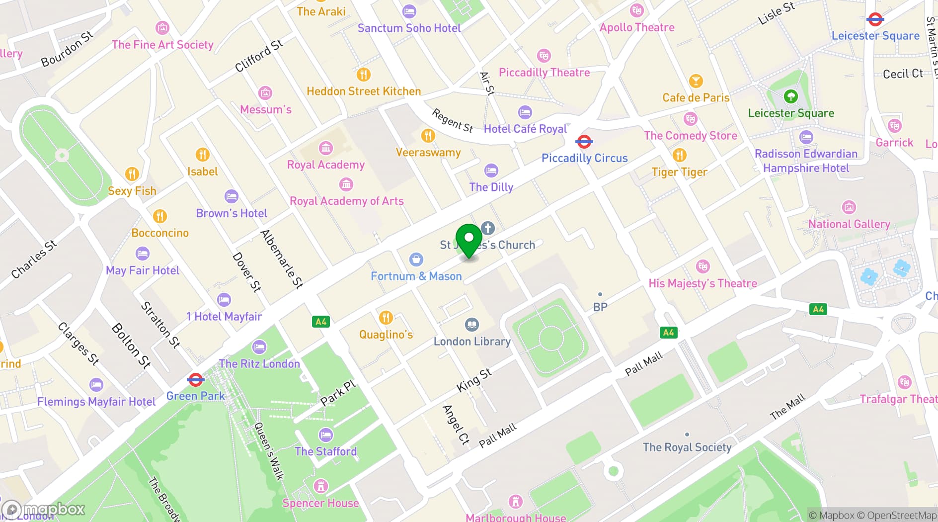 Map showing Dear Darling