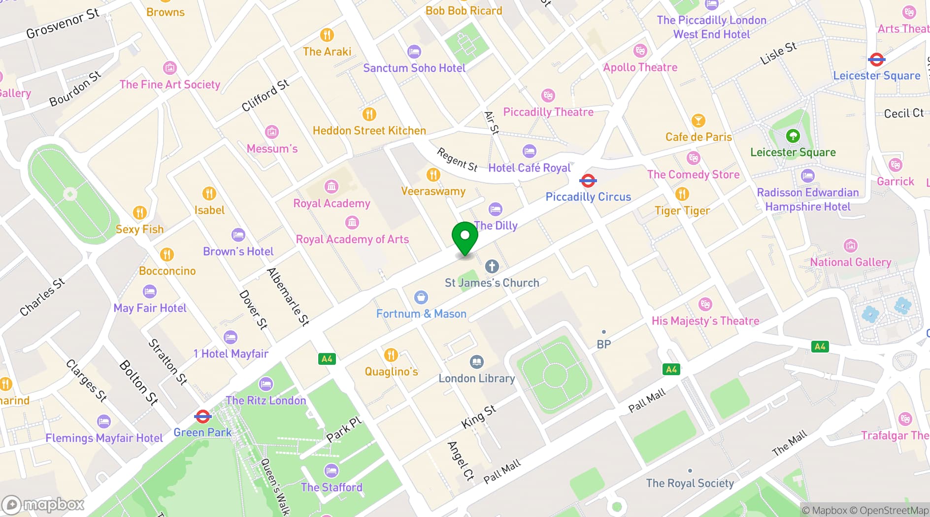Map showing Maison Assouline