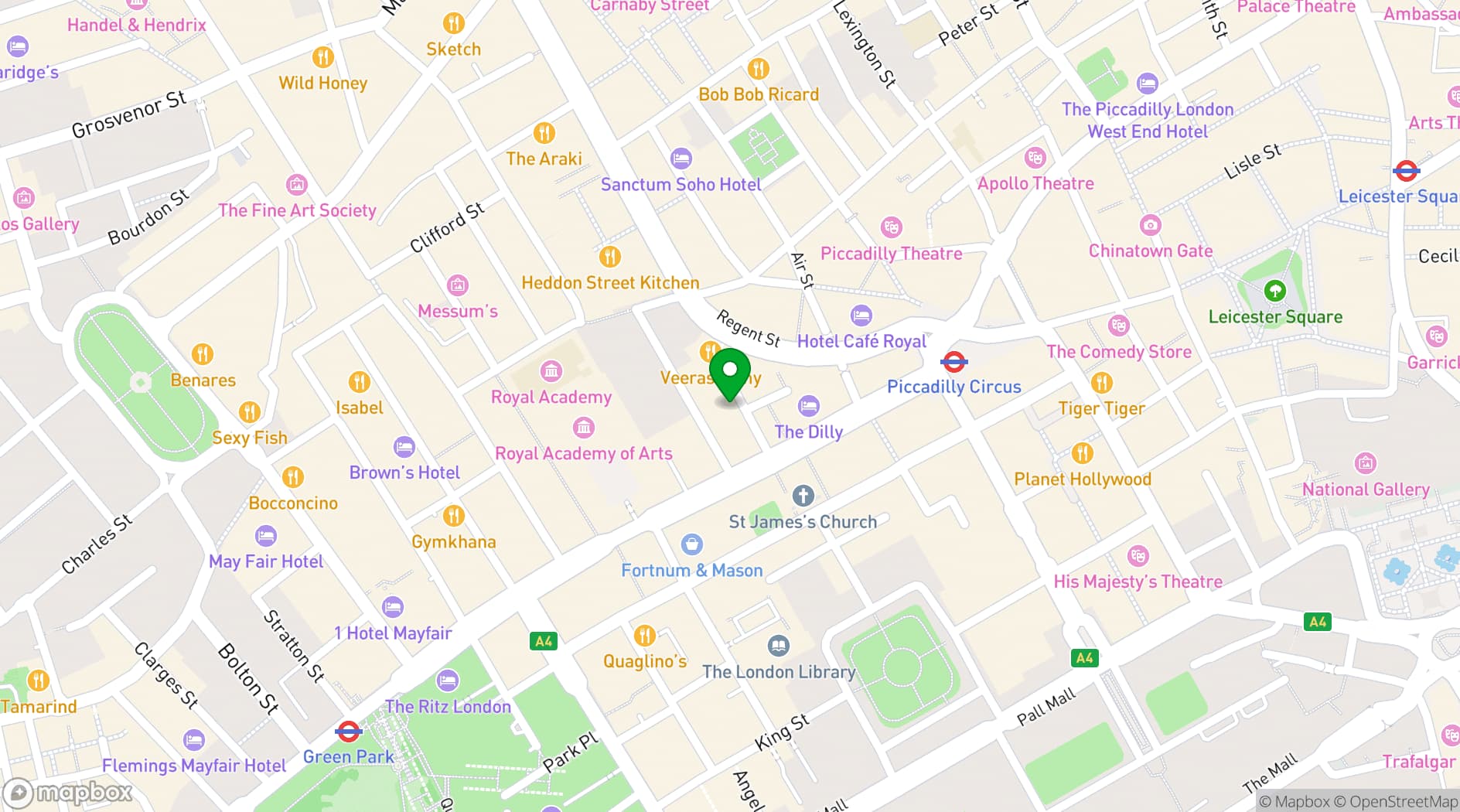 Map showing Kadies Club