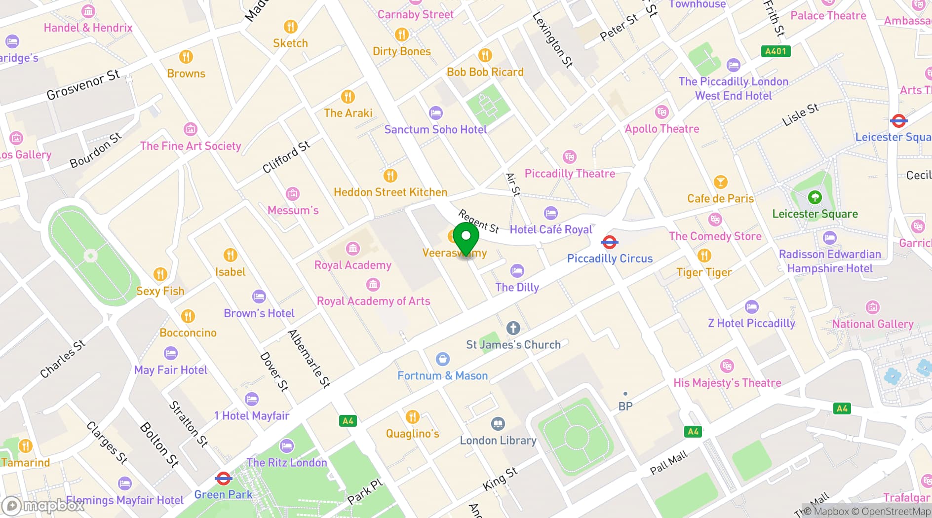Map showing The Cuckoo Club
