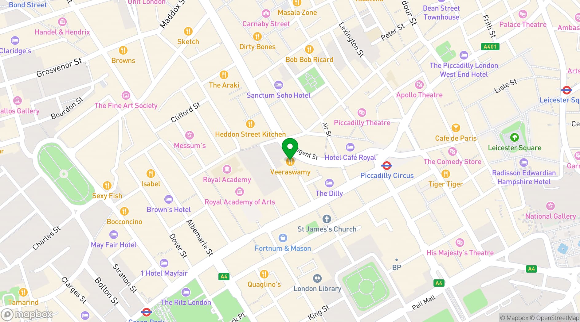Map showing Veeraswamy