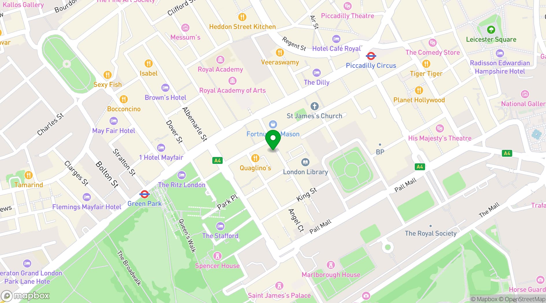 Map showing Maison François