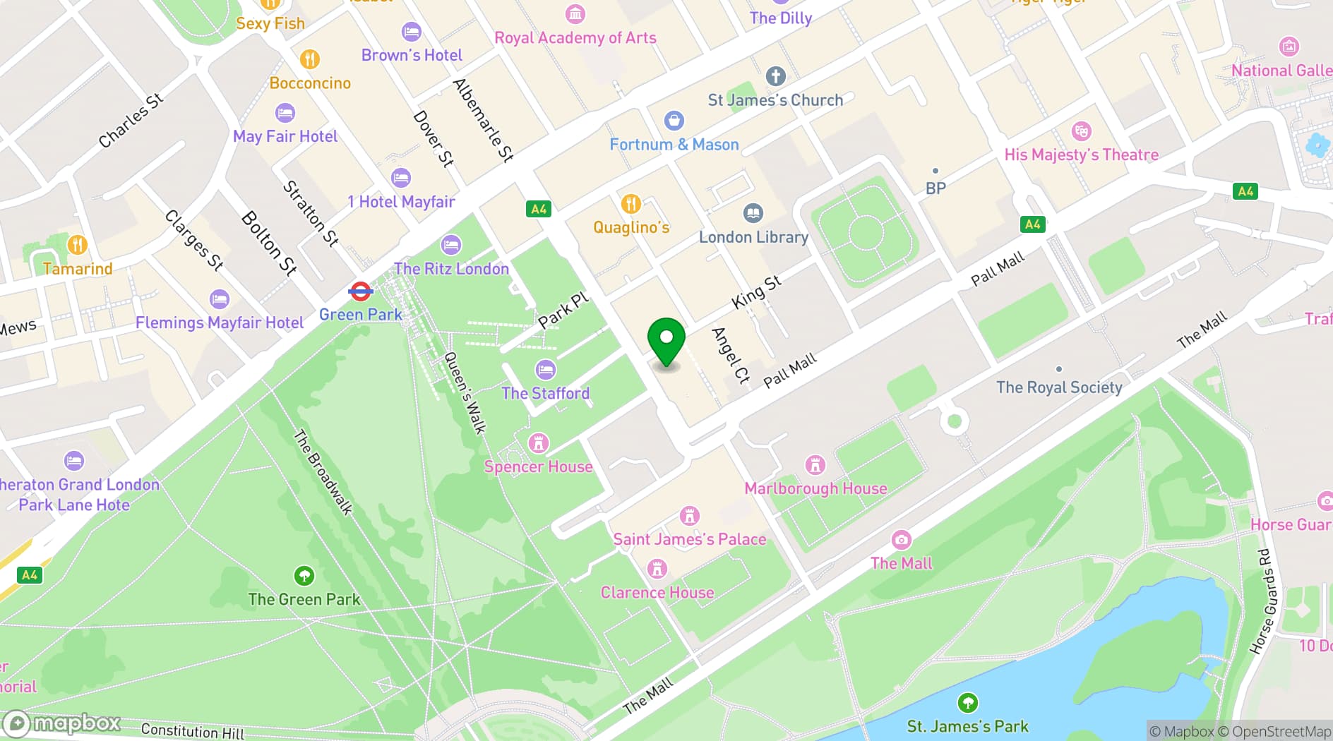 Map showing  Piranha London