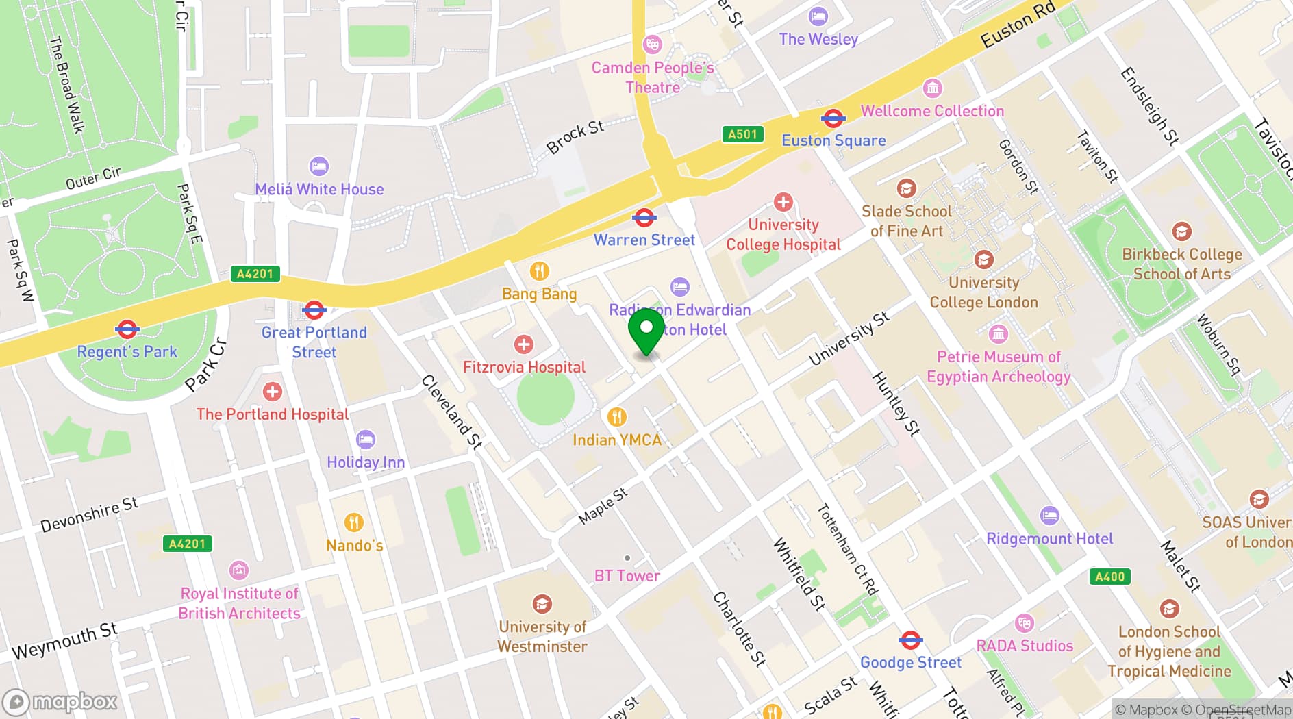 Map showing The Audition House 