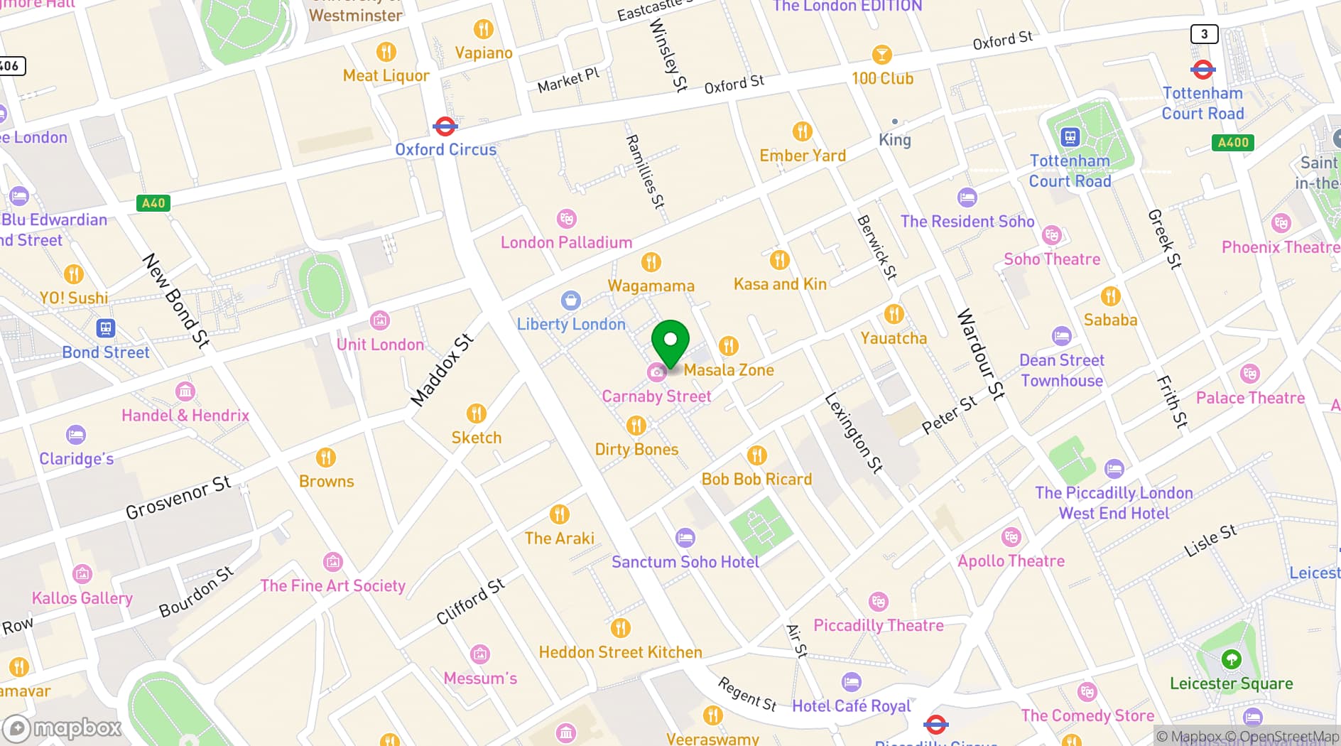 Map showing Hope & Smith