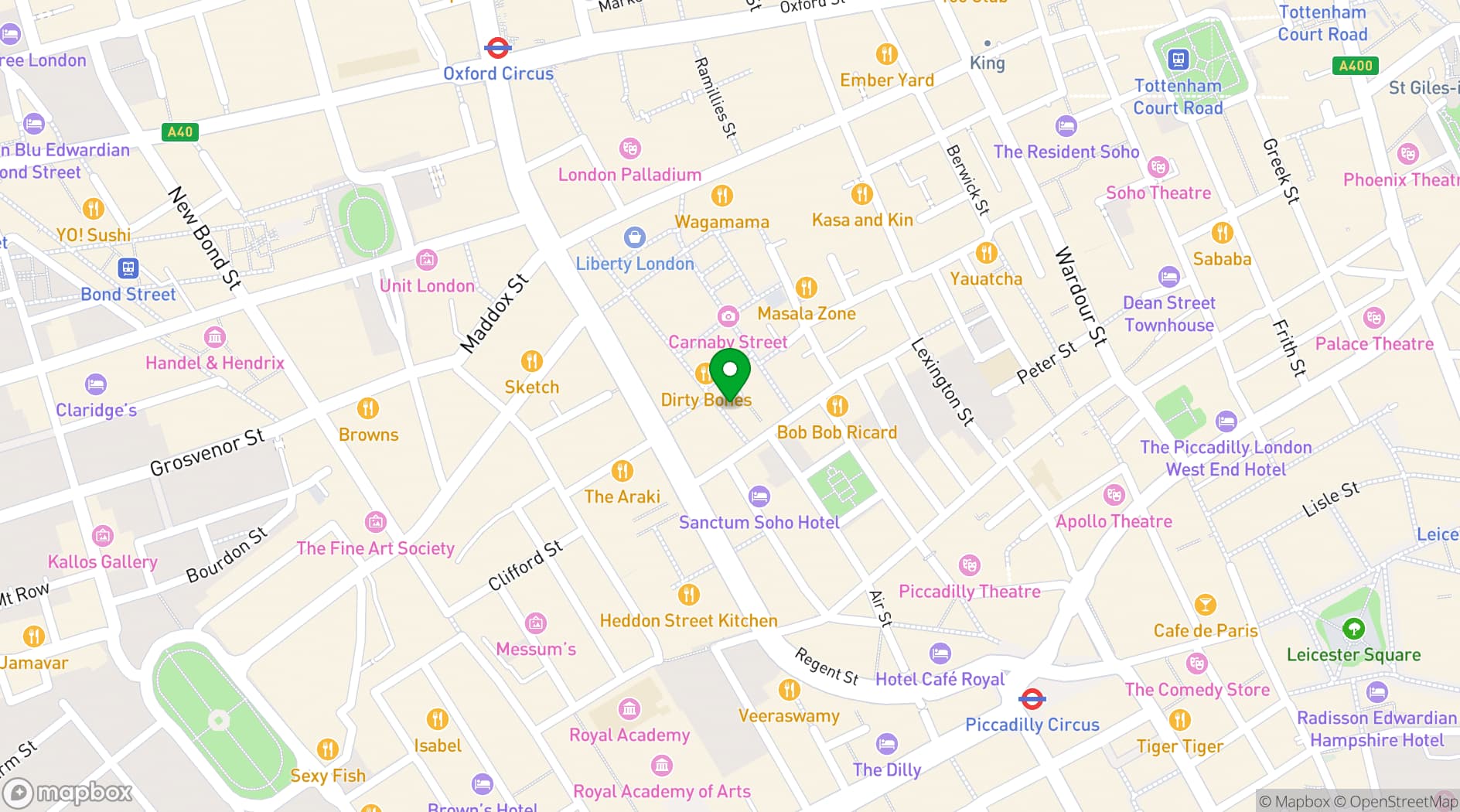 Map showing Disrepute