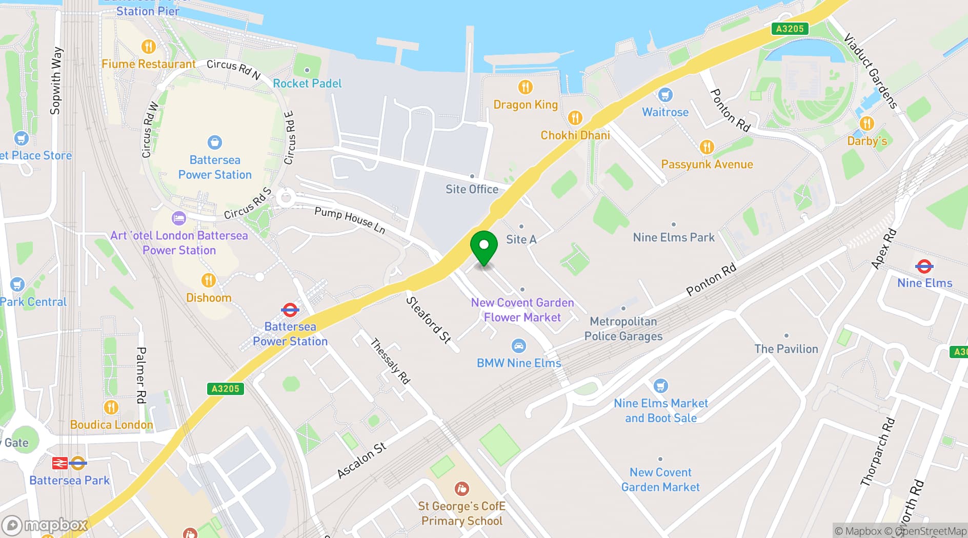 Map showing Mission Kitchen
