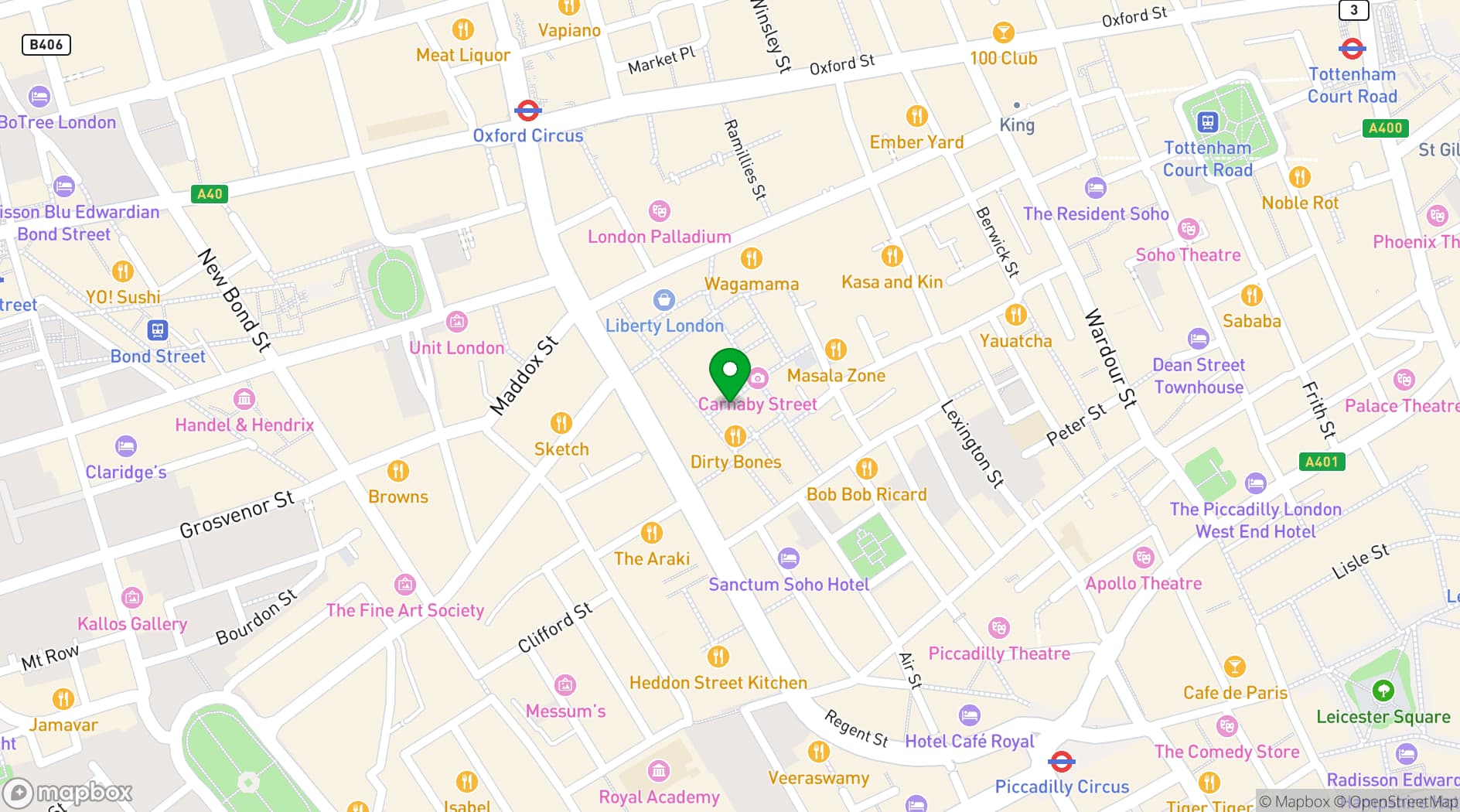 Map showing cirque le soir 