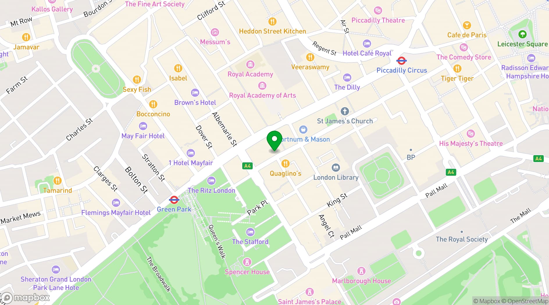 Map showing Wiltons