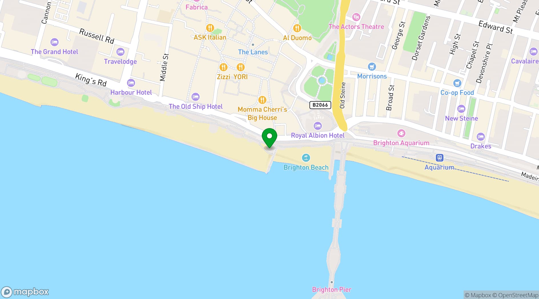 Map showing OHSO Social 