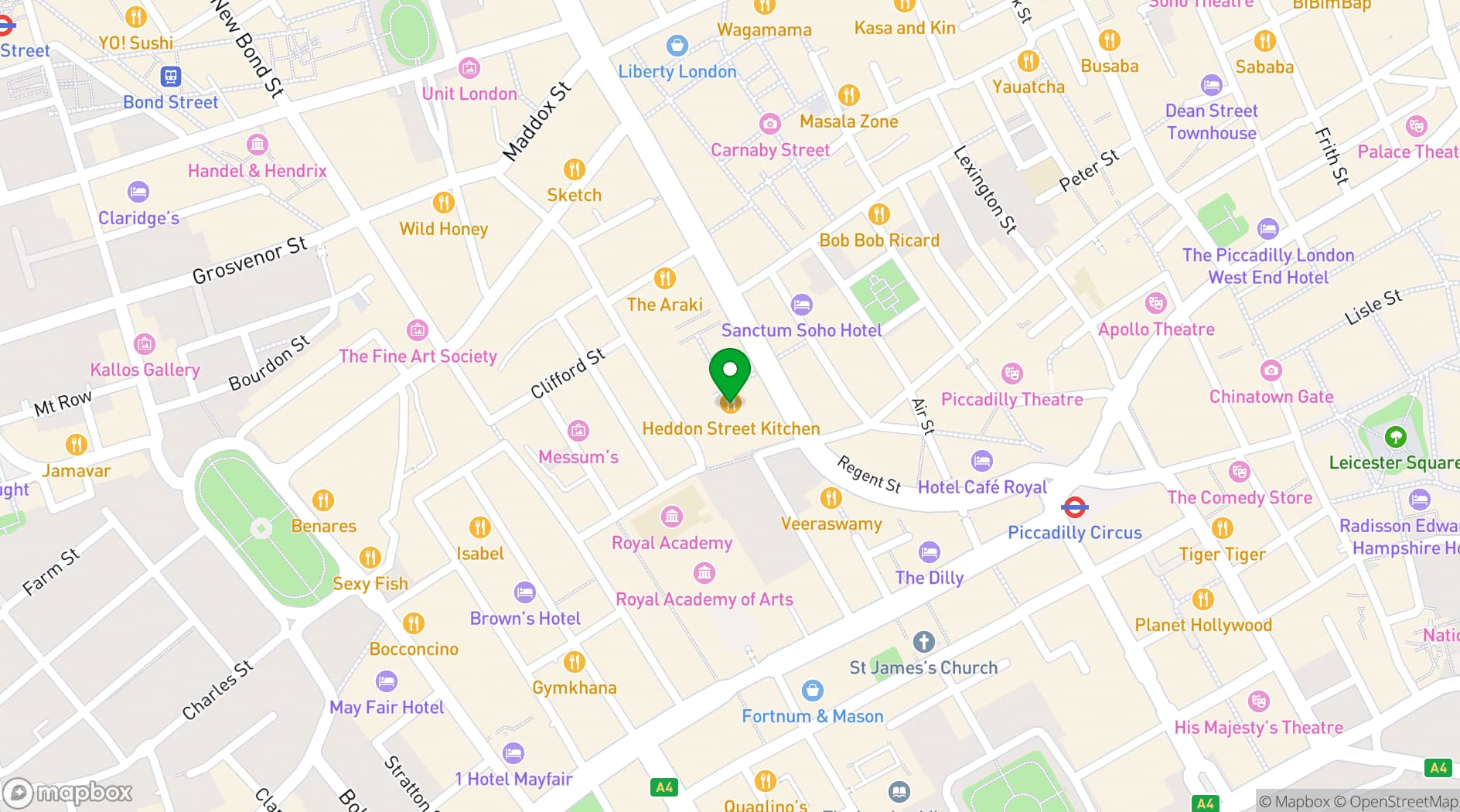 Map showing HDN
