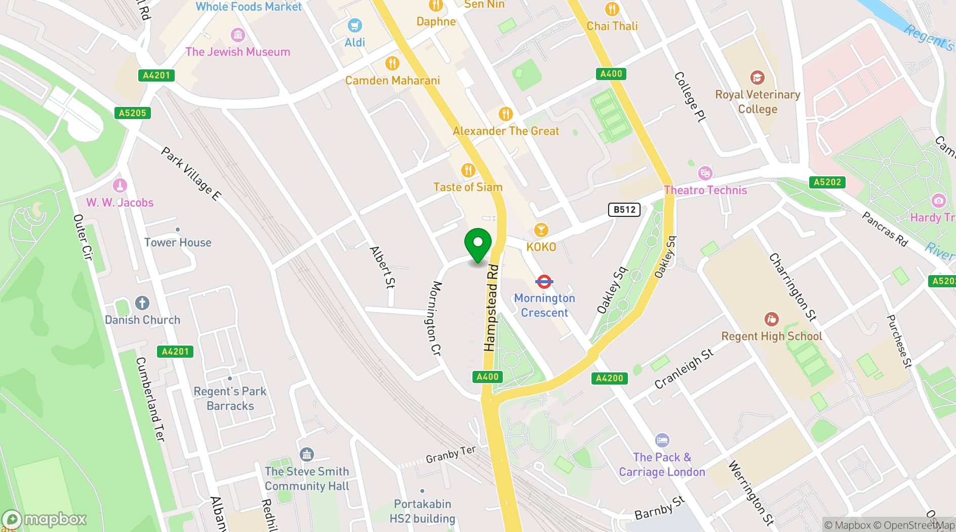Map showing Inamo Camden