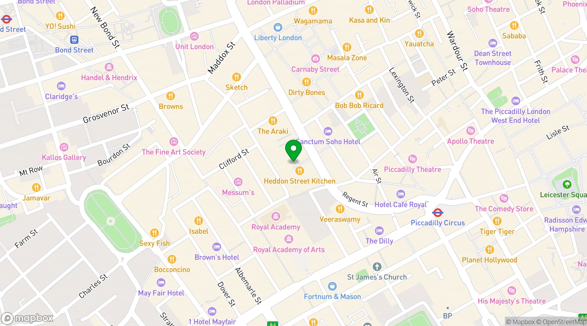 Map showing The Starman