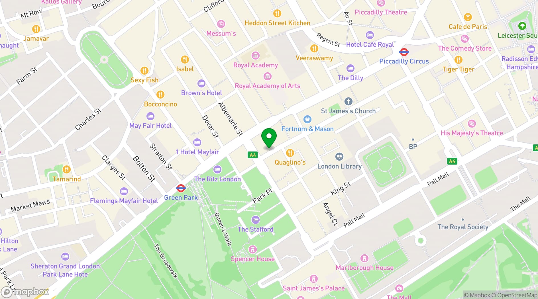 Map showing Francos
