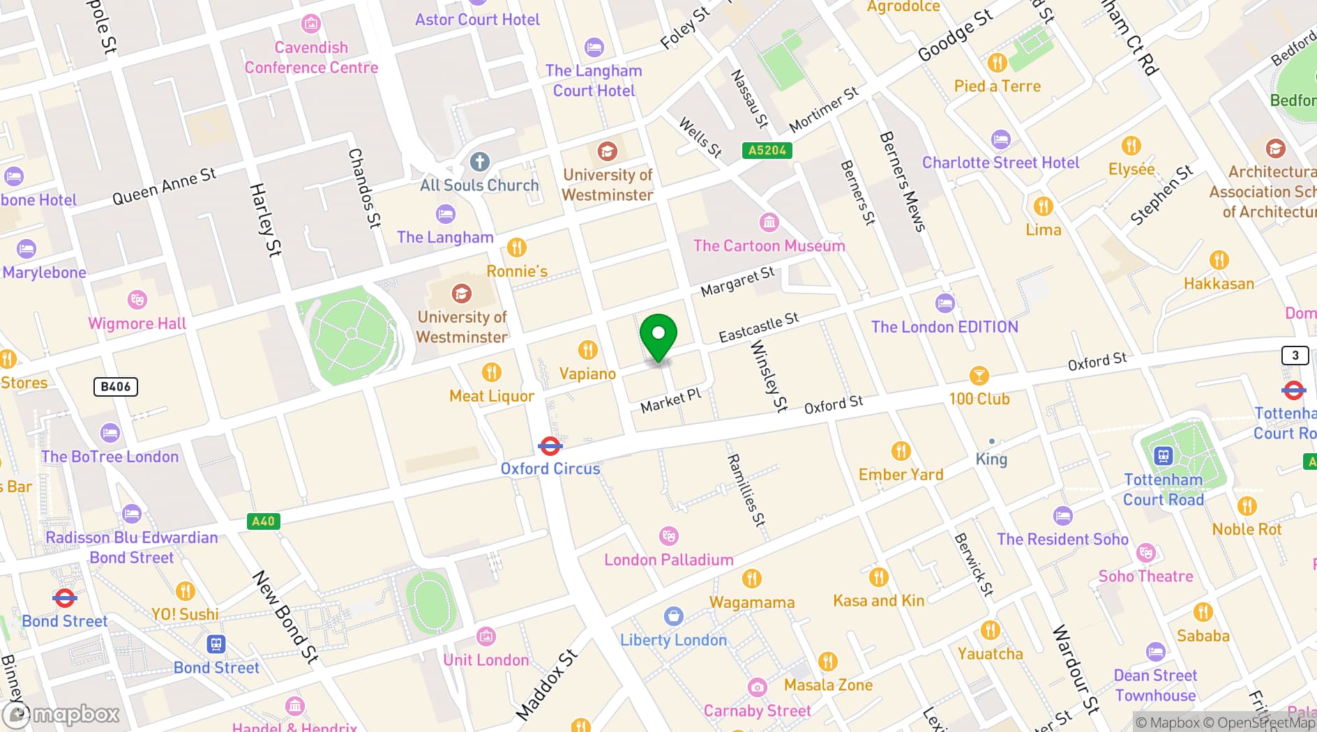 Map showing 1947 London