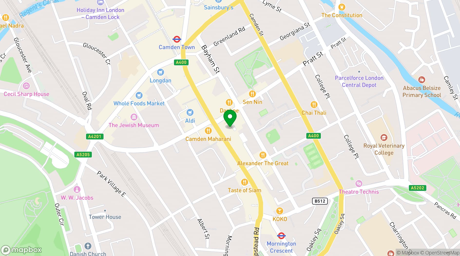 Map showing artsHouse