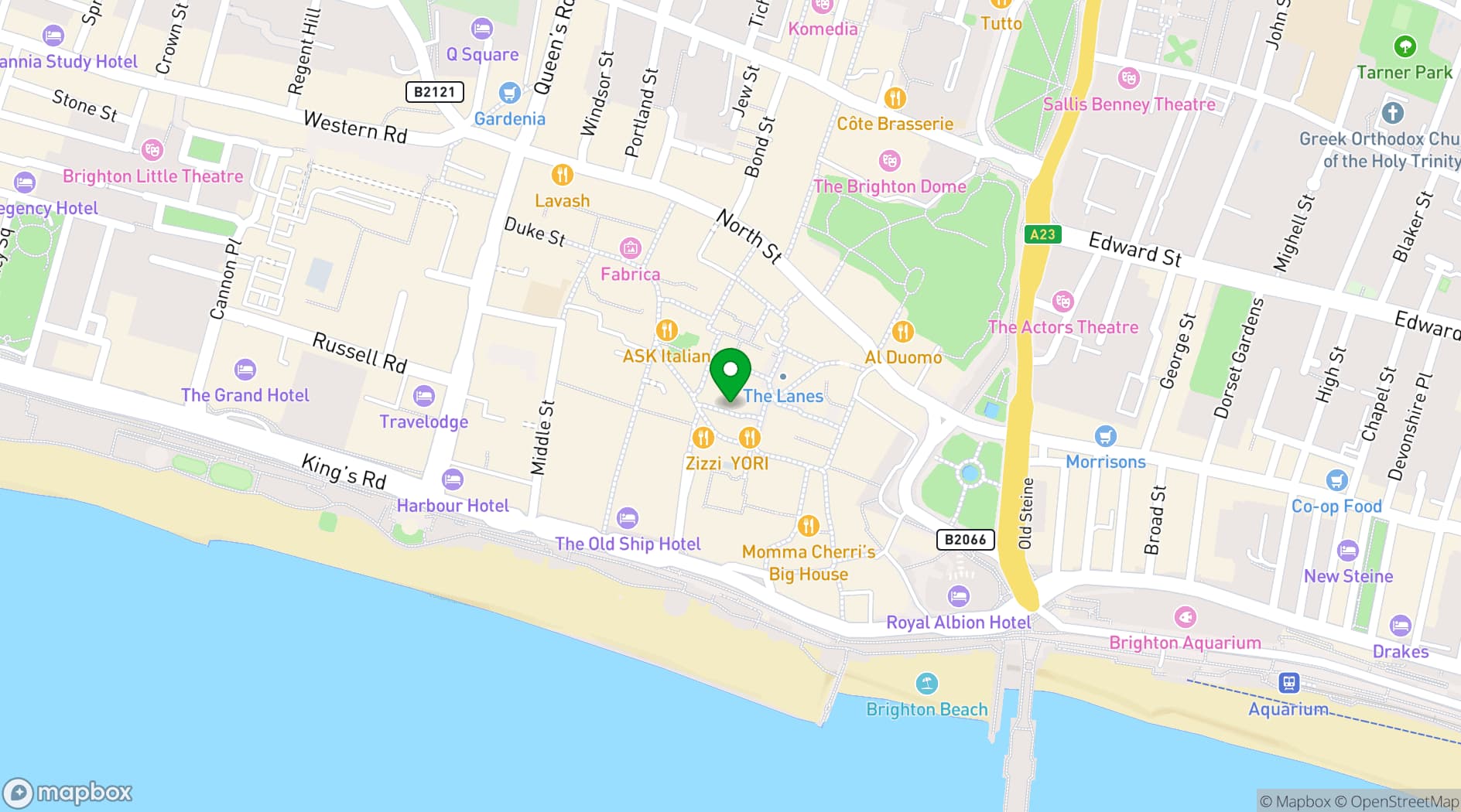 Map showing Projects Nile House