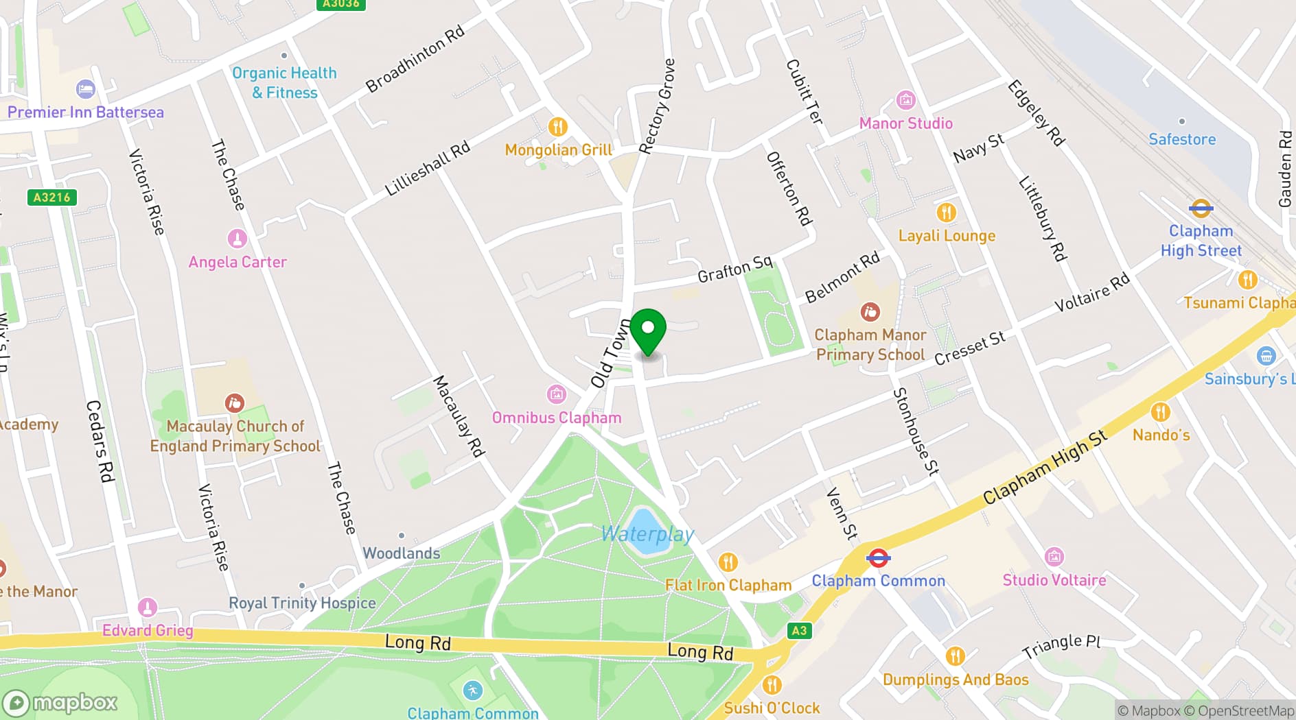 Map showing The Sun