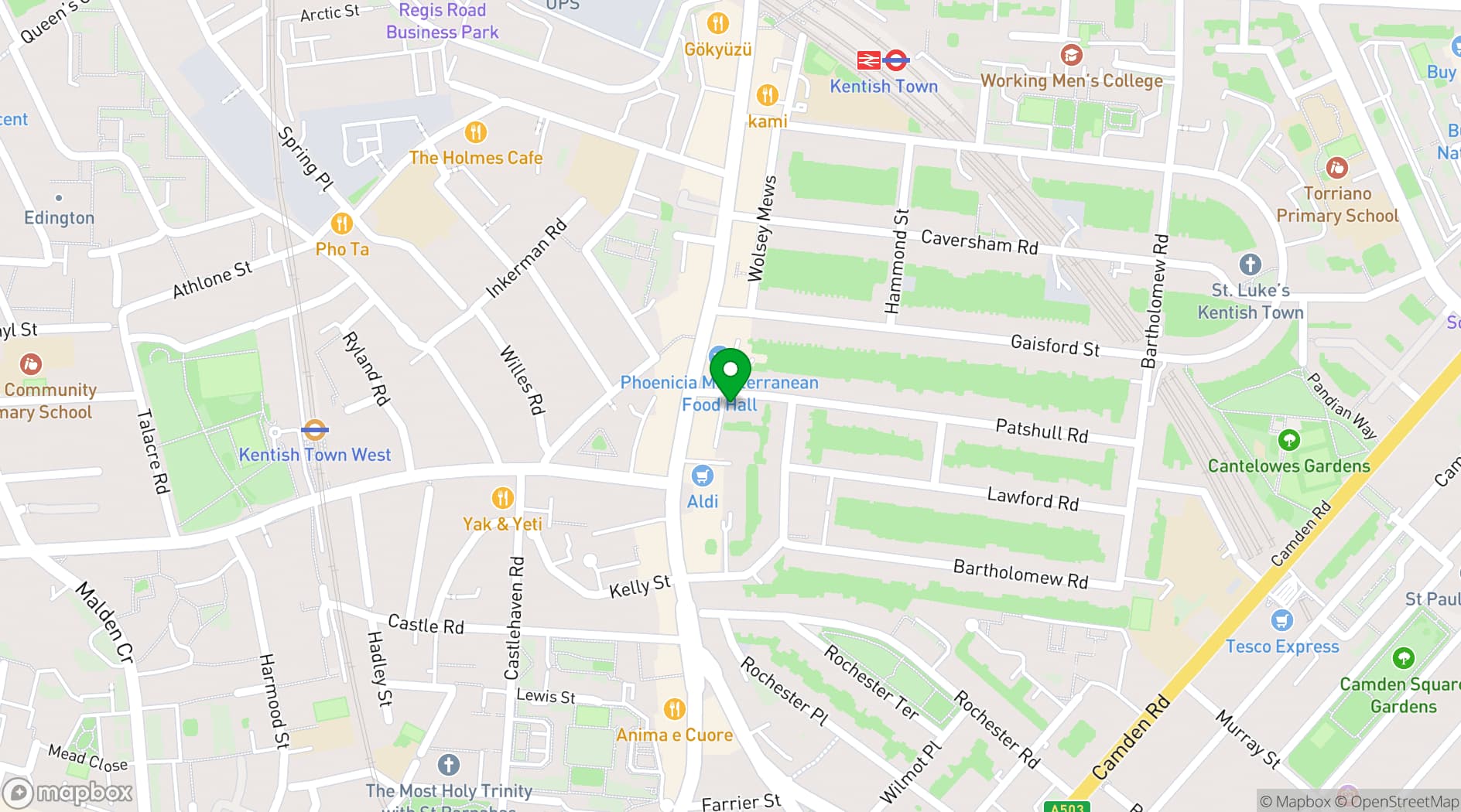 Map showing Clean Break - London's Hidden Gem 