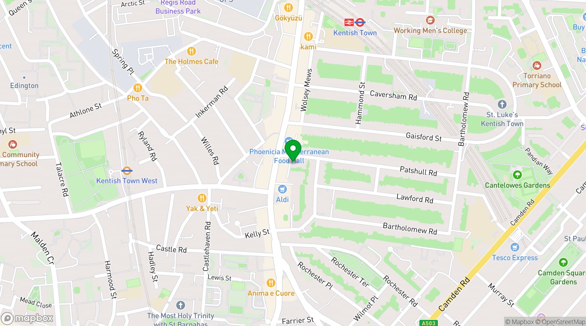 Map showing Clean Break Studios