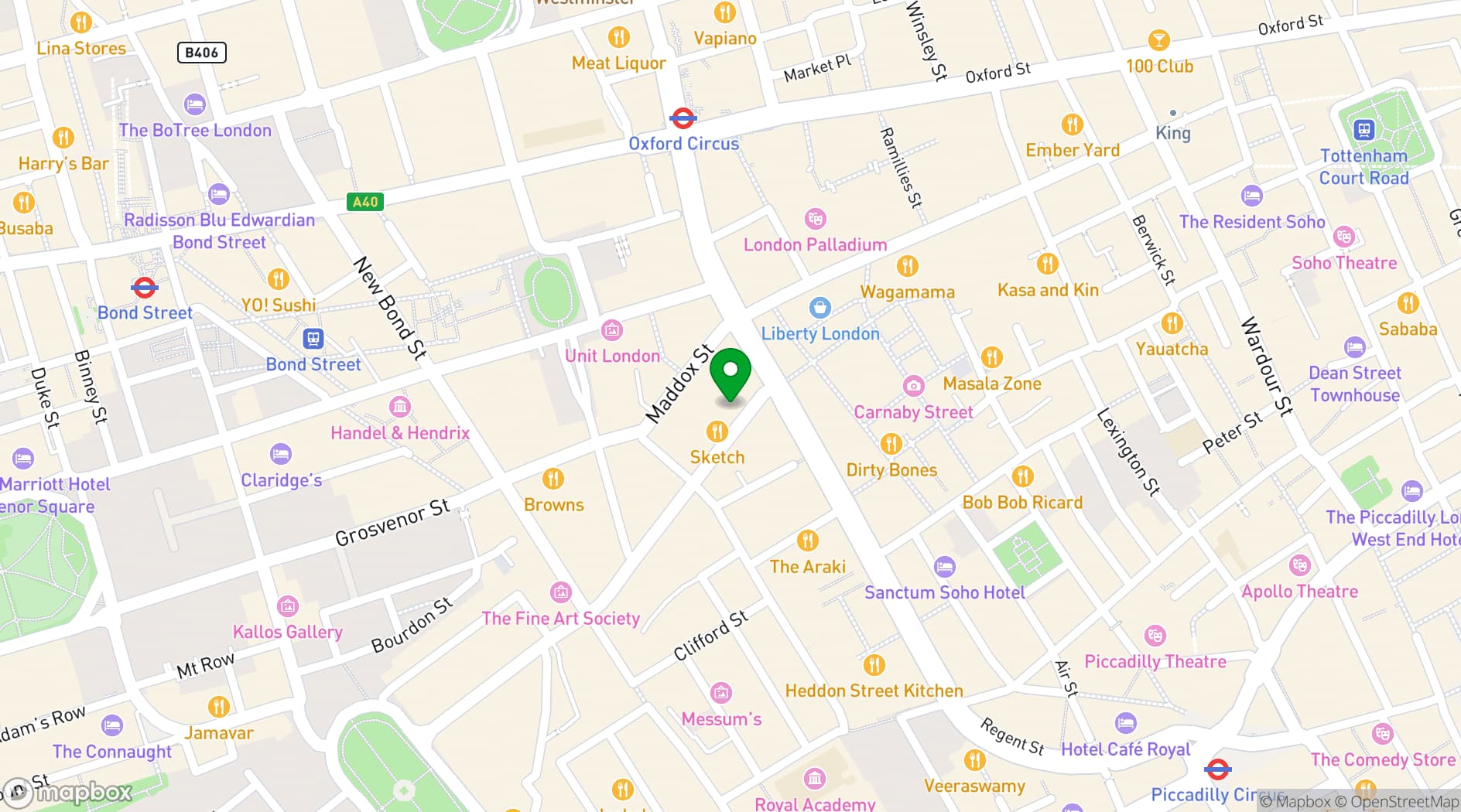 Map showing 5 Conduit Street