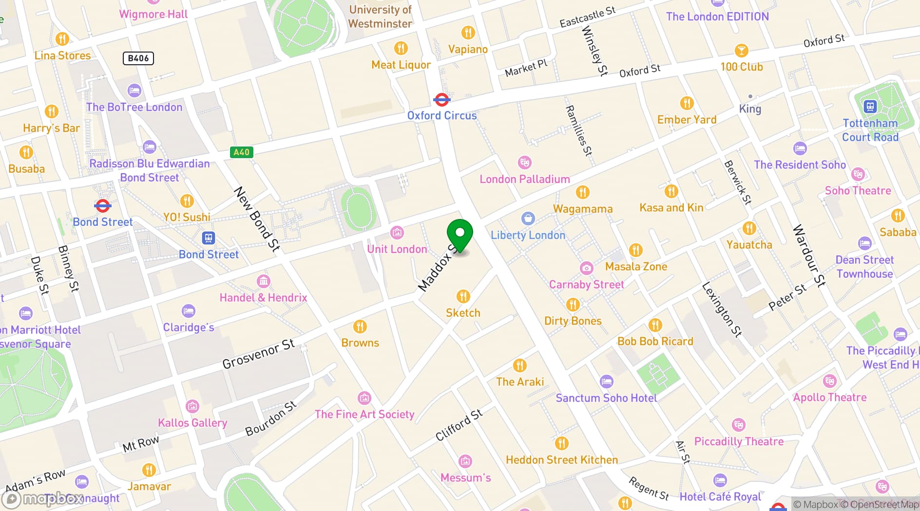 Map showing Temaki