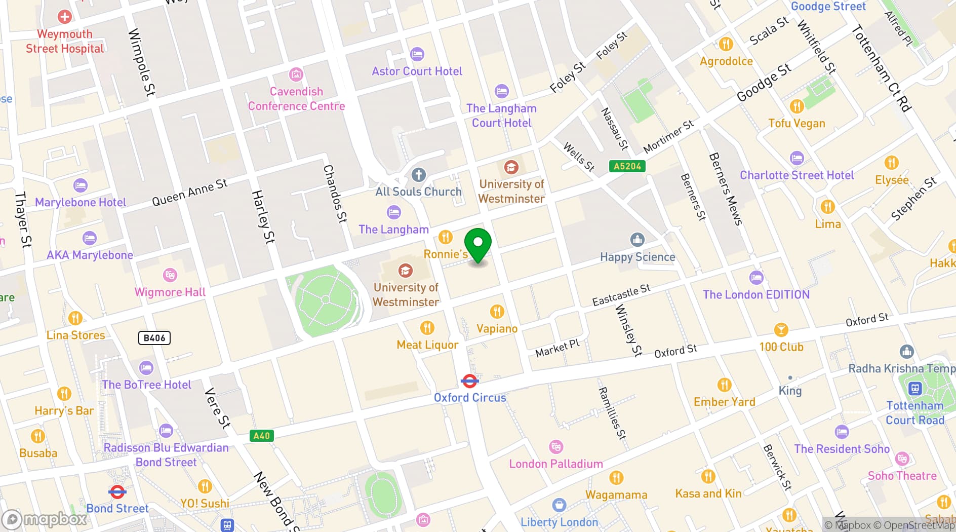 Map showing The Health & Performance Studio