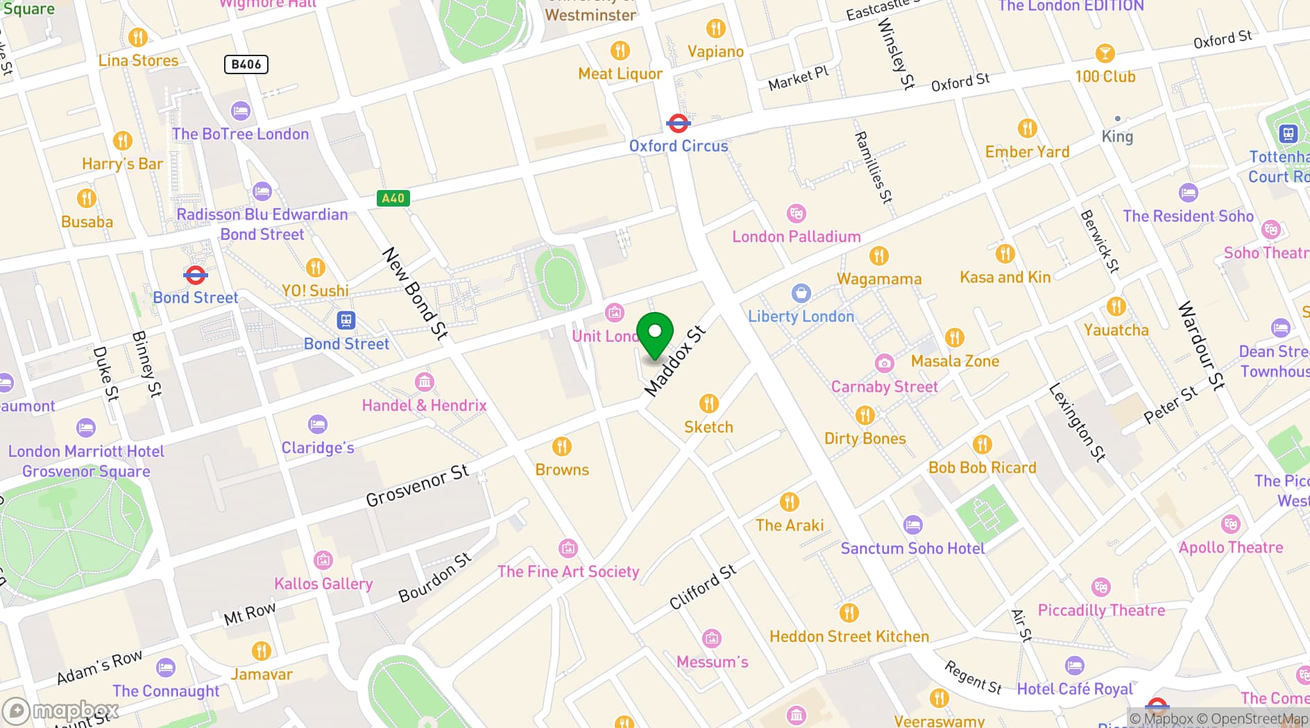Map showing AllBright