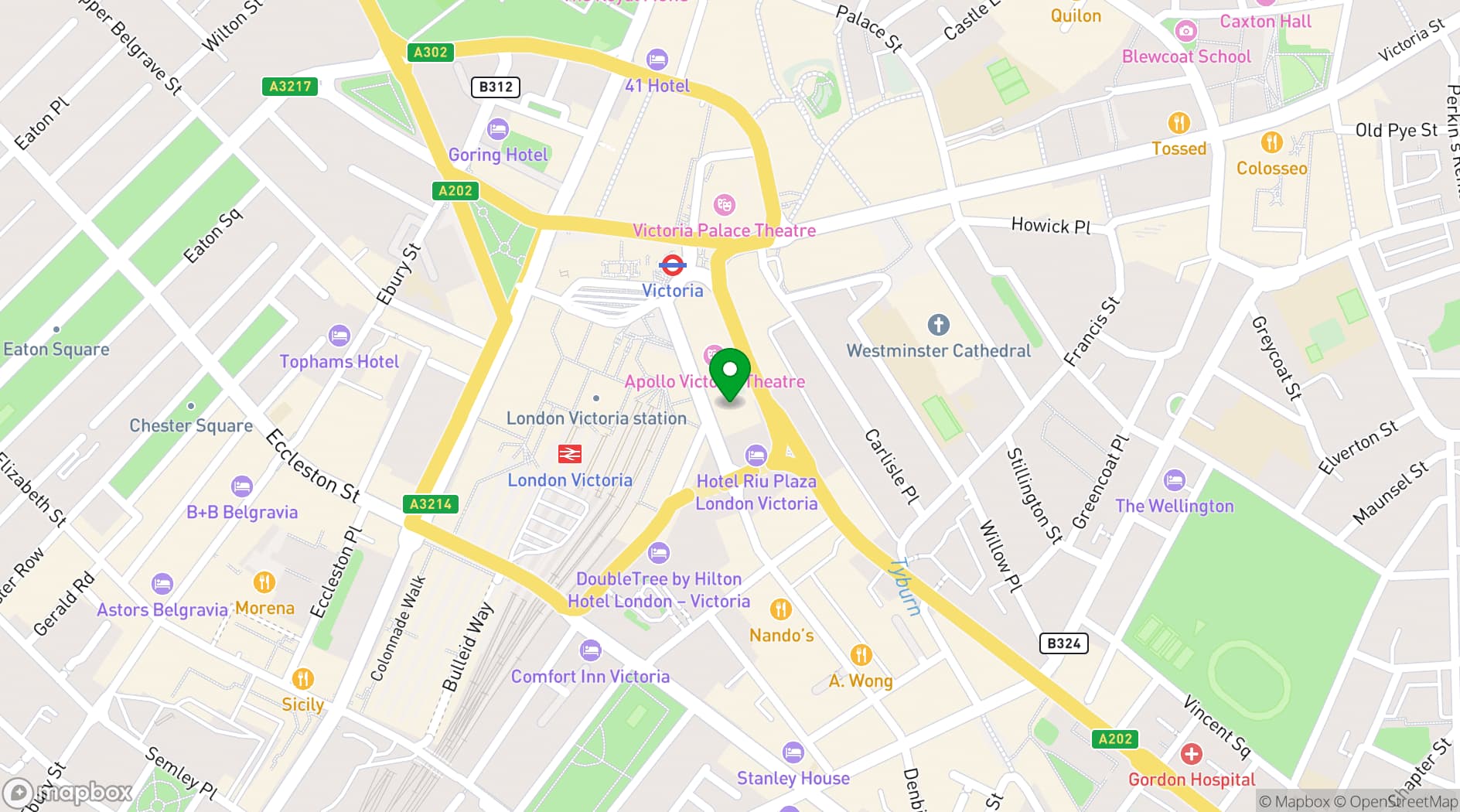 Map showing Spaces, Victoria