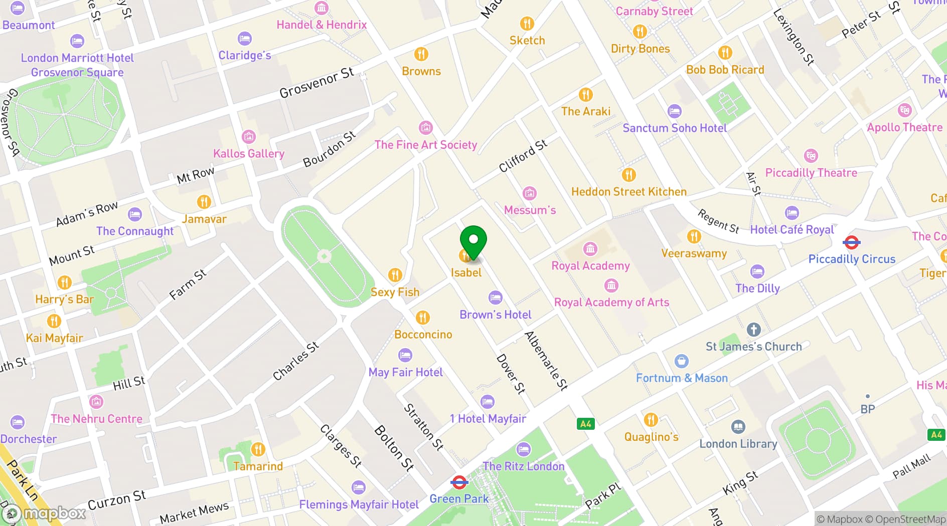 Map showing Il Gattopardo