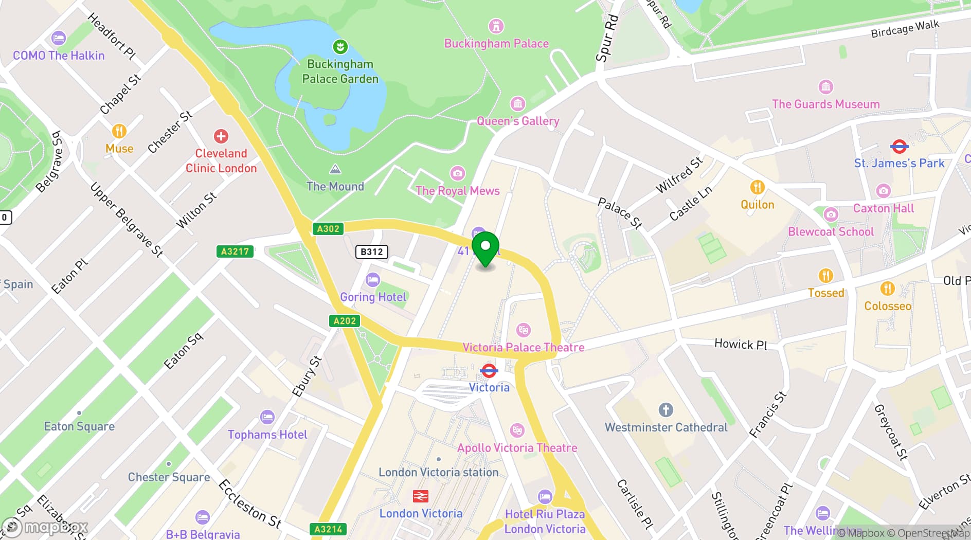 Map showing Notes Victoria