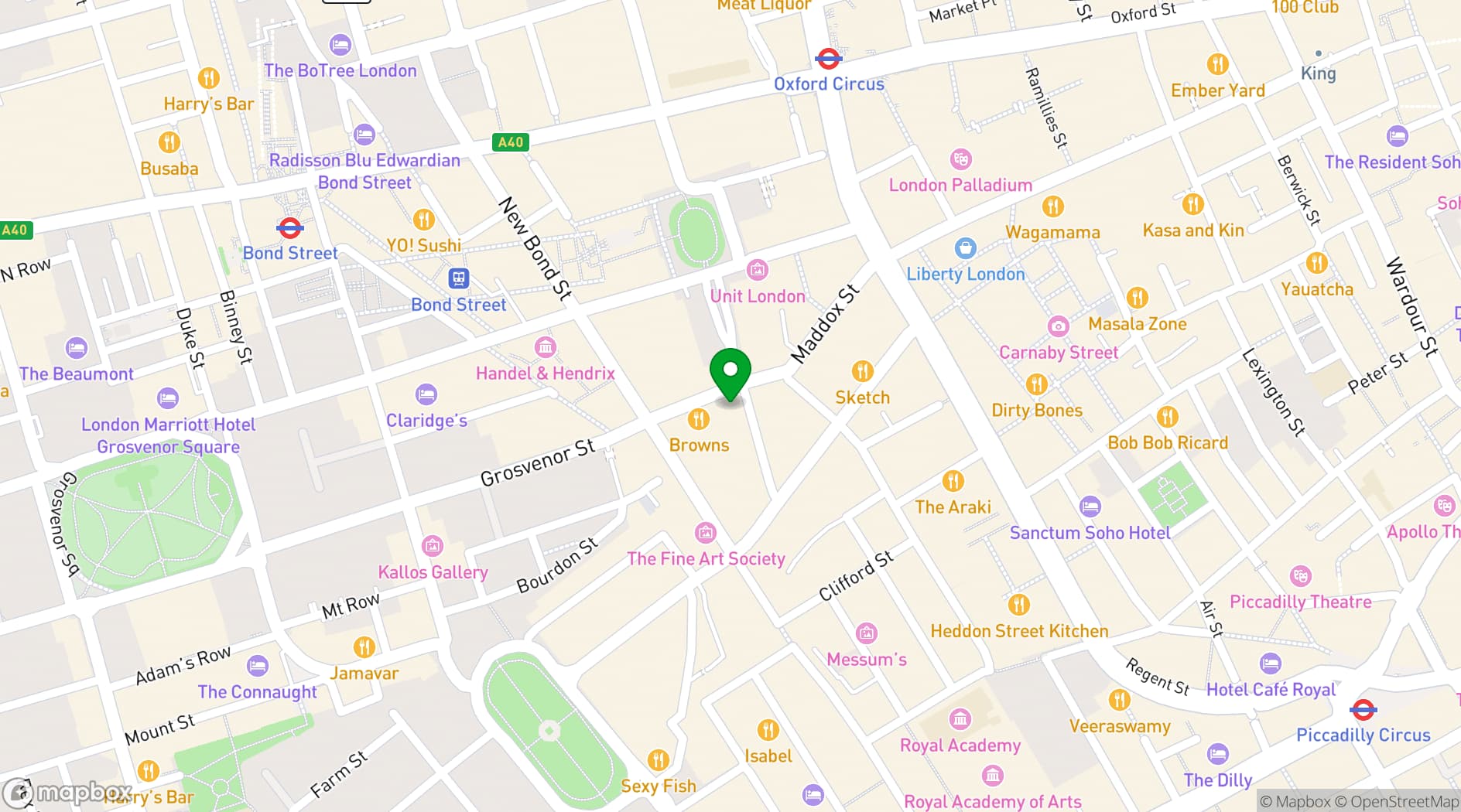 Map showing General Assembly | Saint George Street