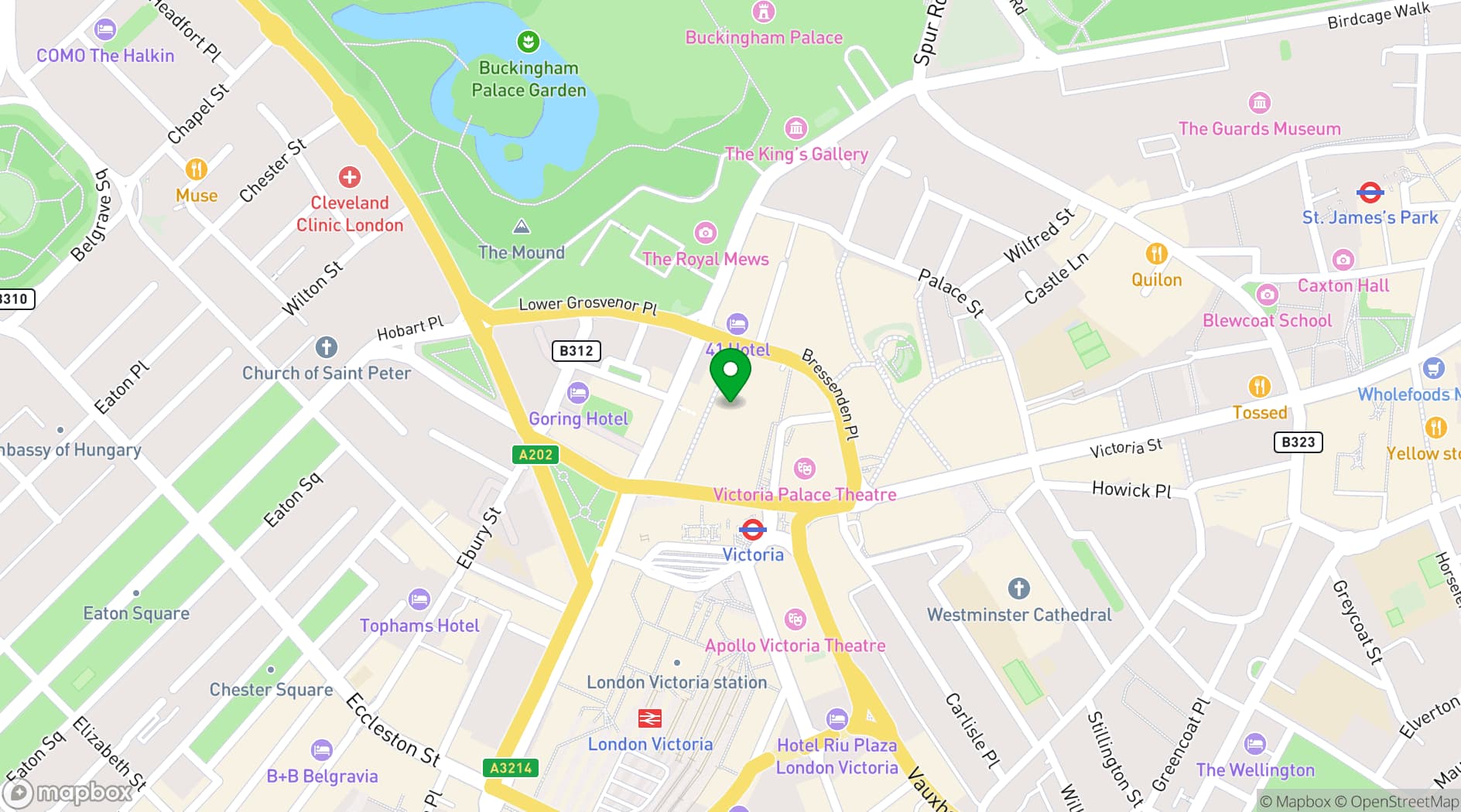 Map showing Rail House Café
