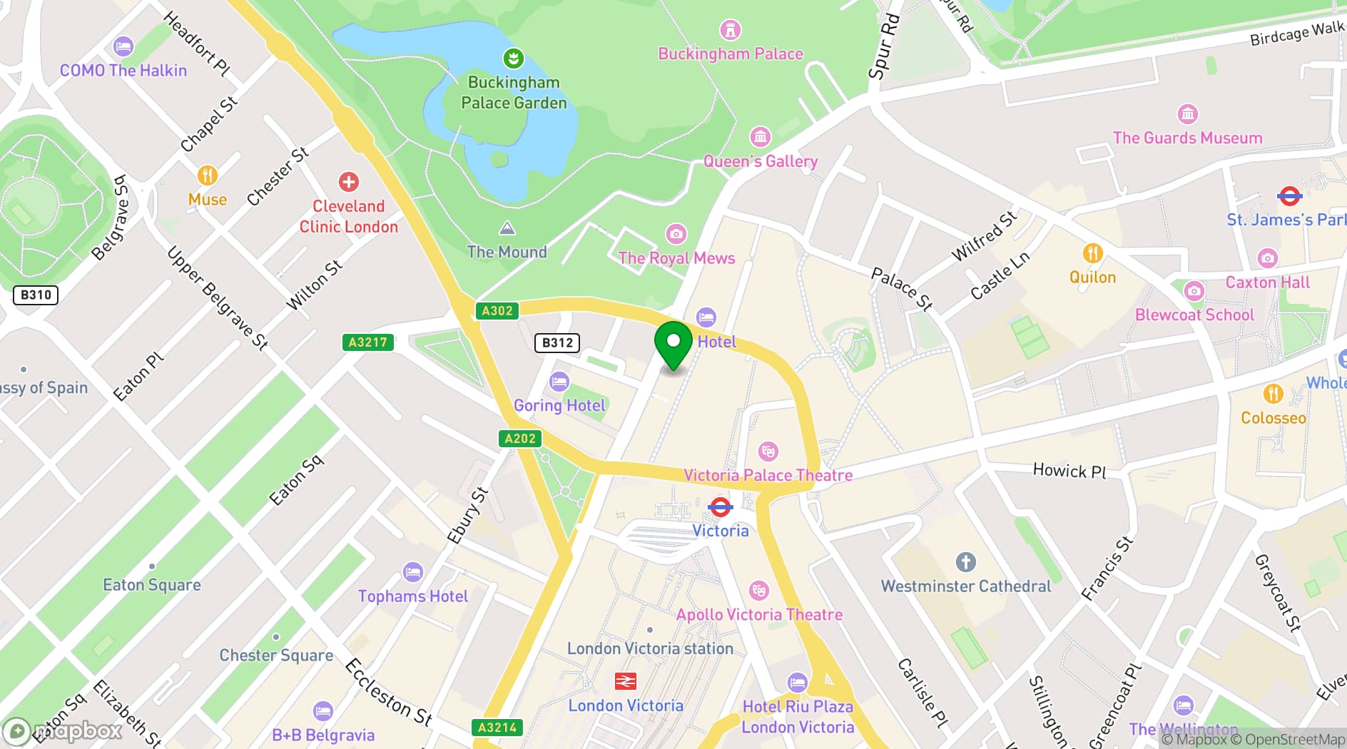 Map showing Vagabond Victoria